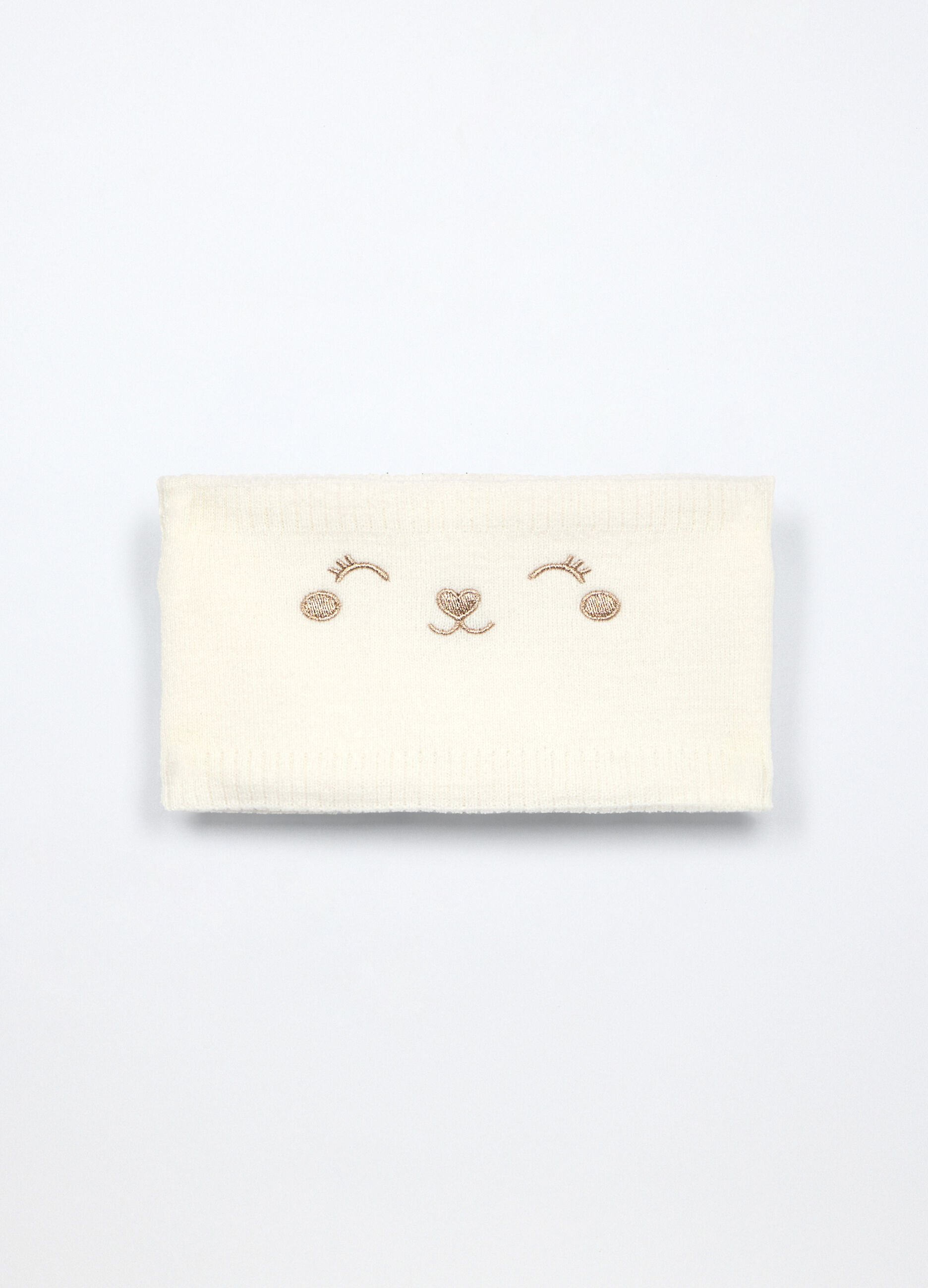 Scaldacollo tricot con ricami neonata