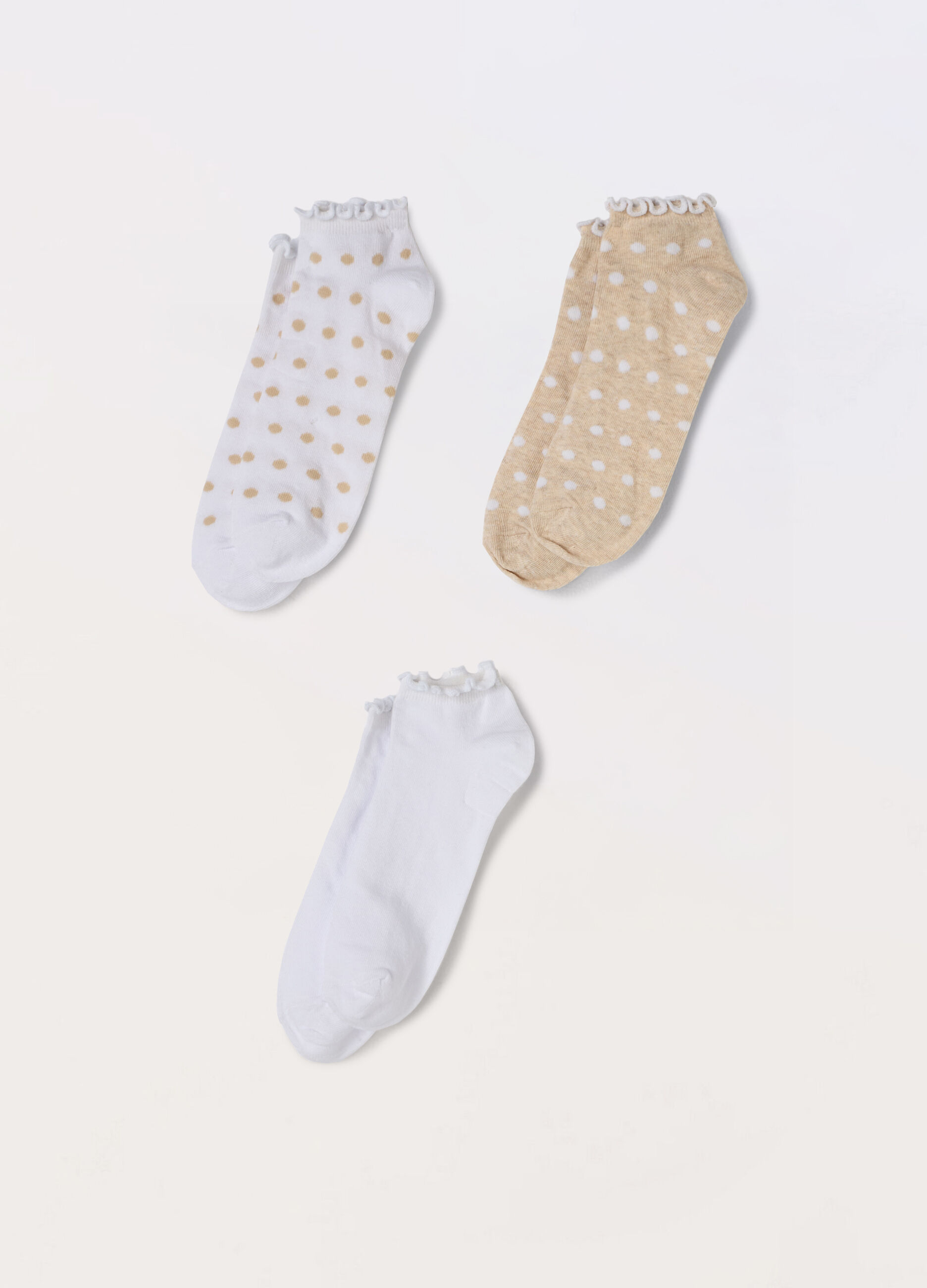 Pack 3 calze corte misto cotone donna