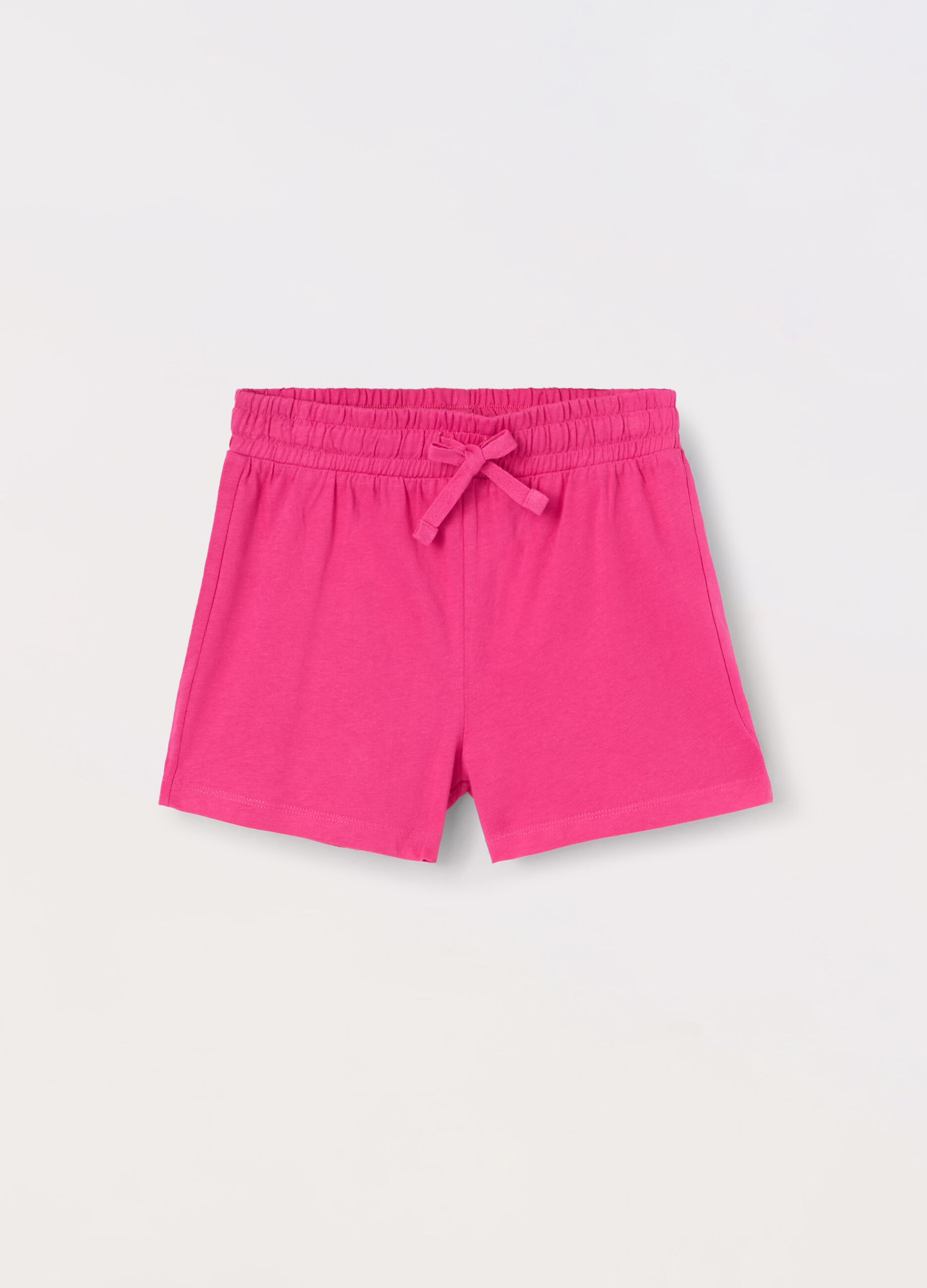 Shorts in jersey di puro cotone ragazza