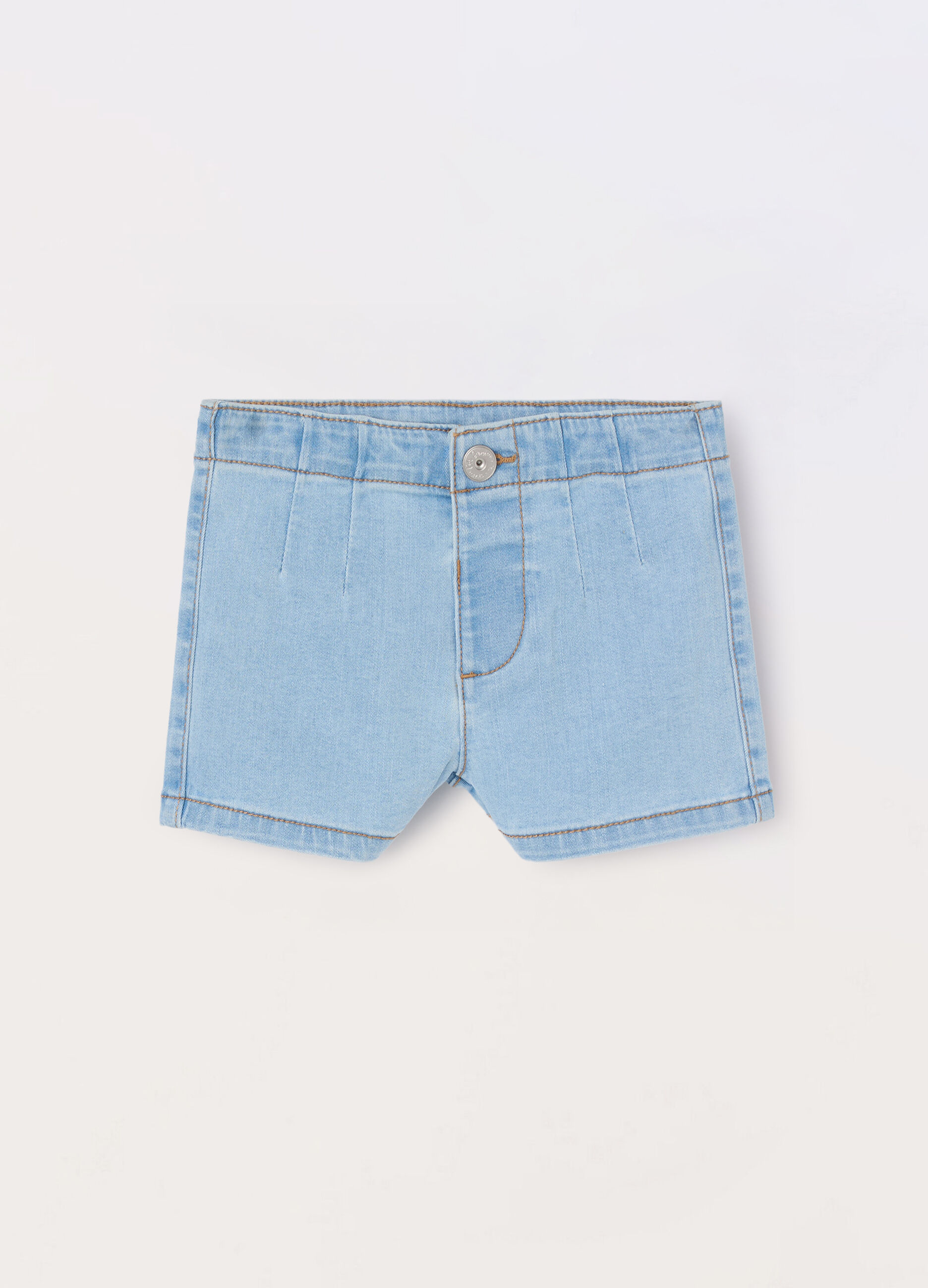 Shorts in denim misto cotone bambina