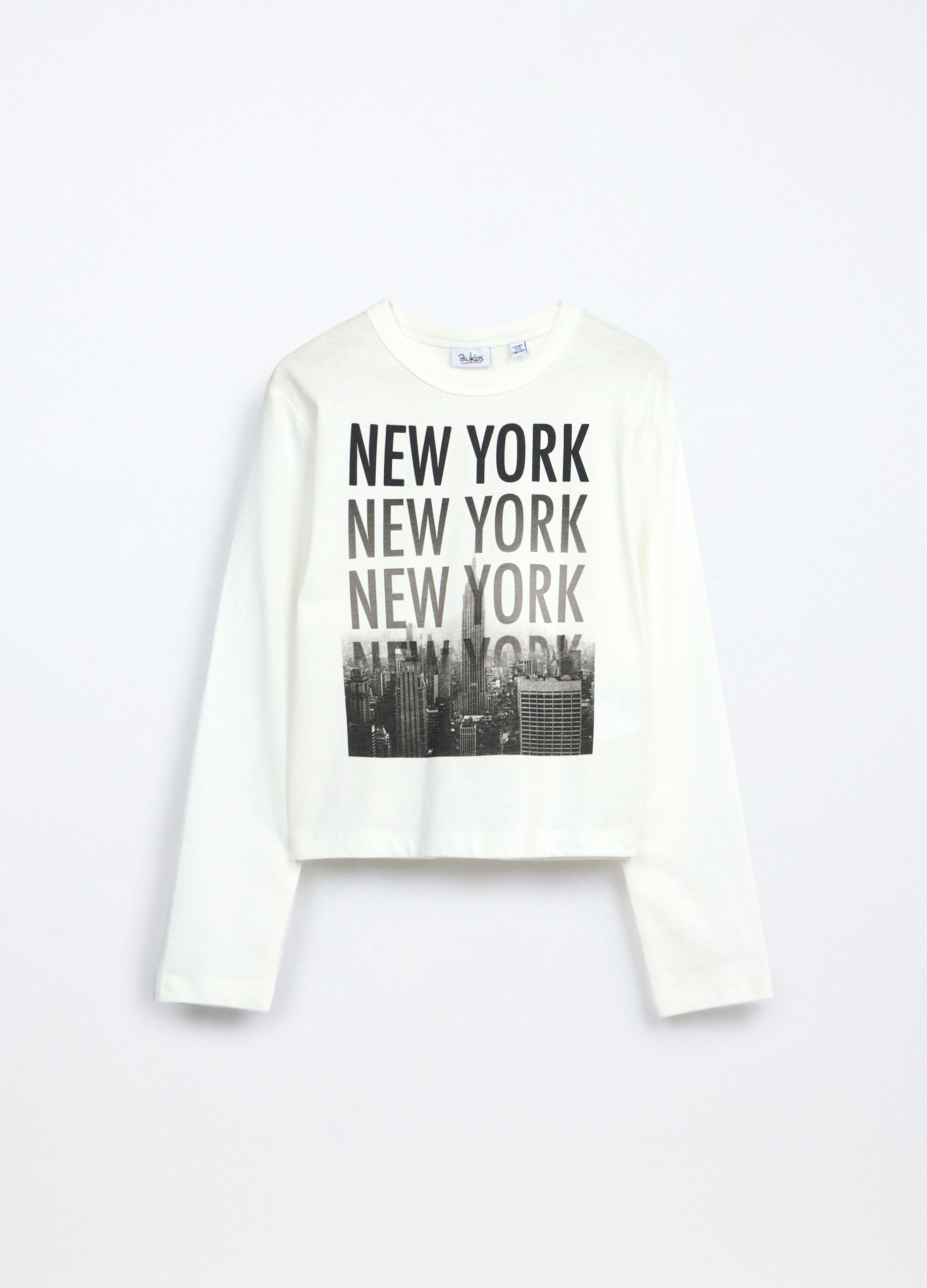 T-shirt in jersey di puro cotone ragazza