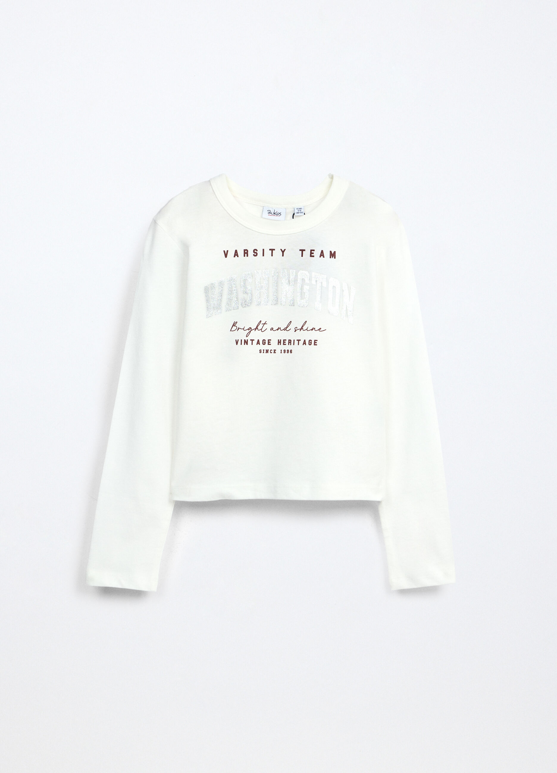T-shirt in jersey di puro cotone ragazza