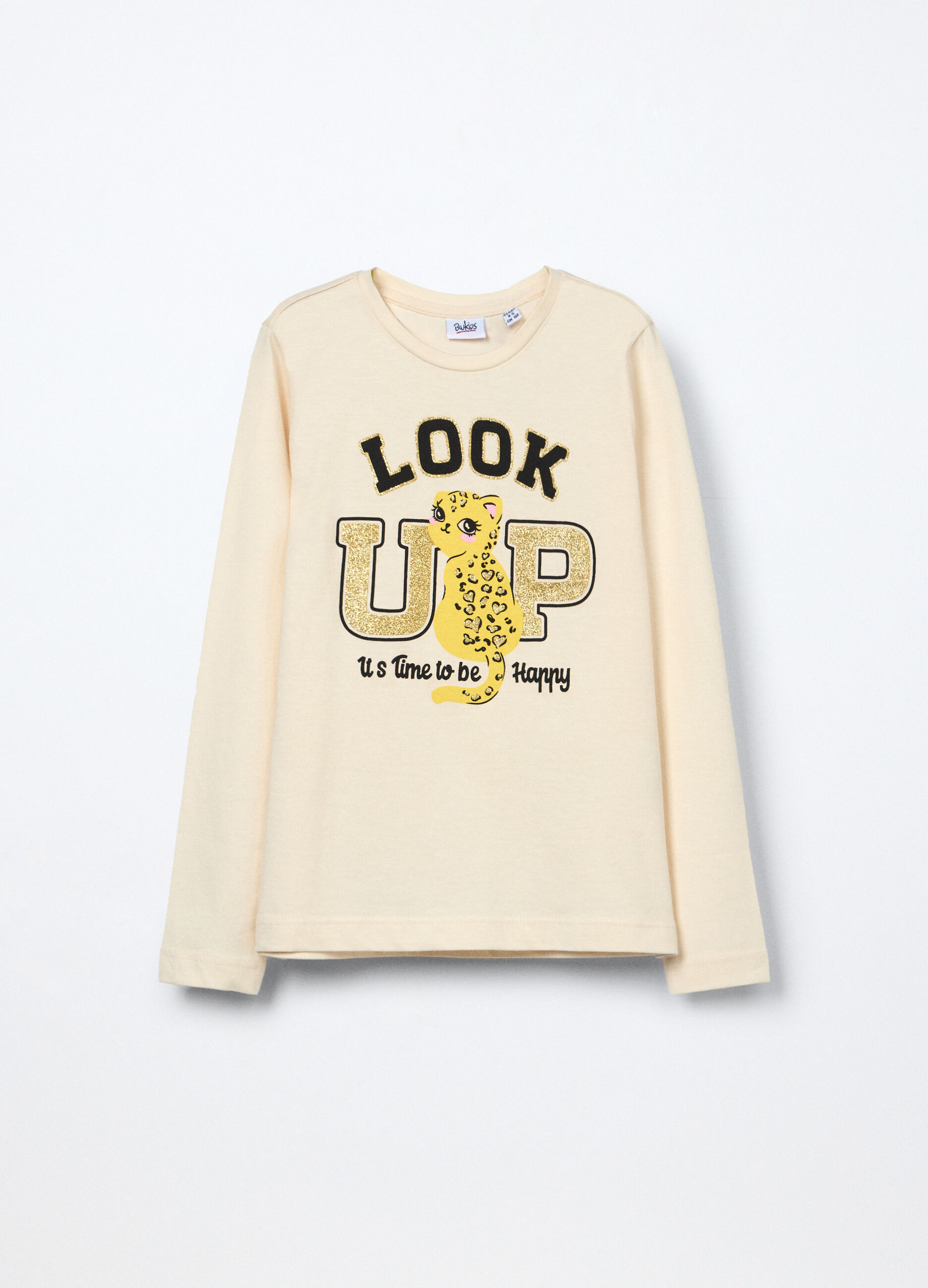 T-shirt in jersey di puro cotone bambina