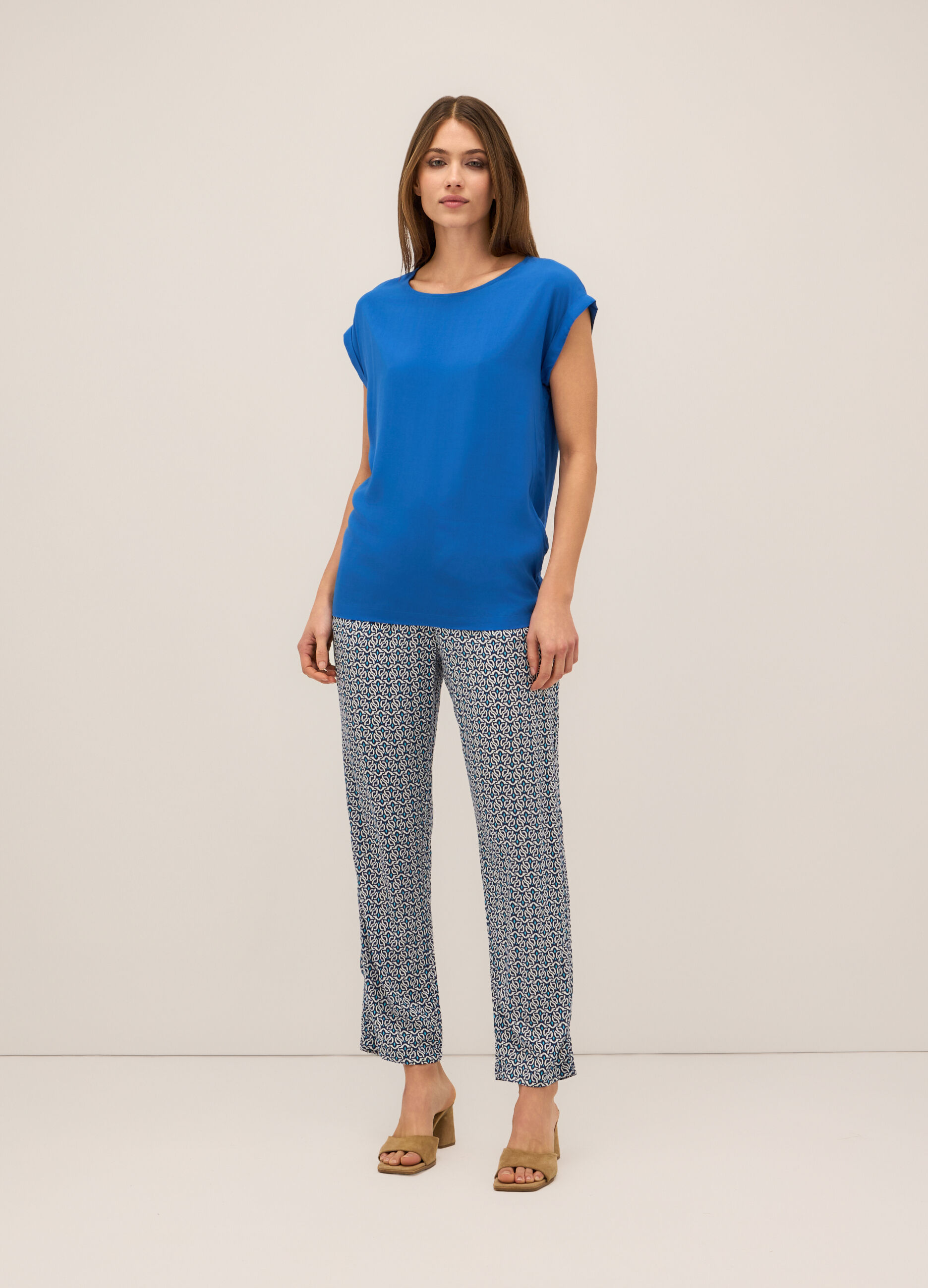 Pantaloni in pura viscosa donna