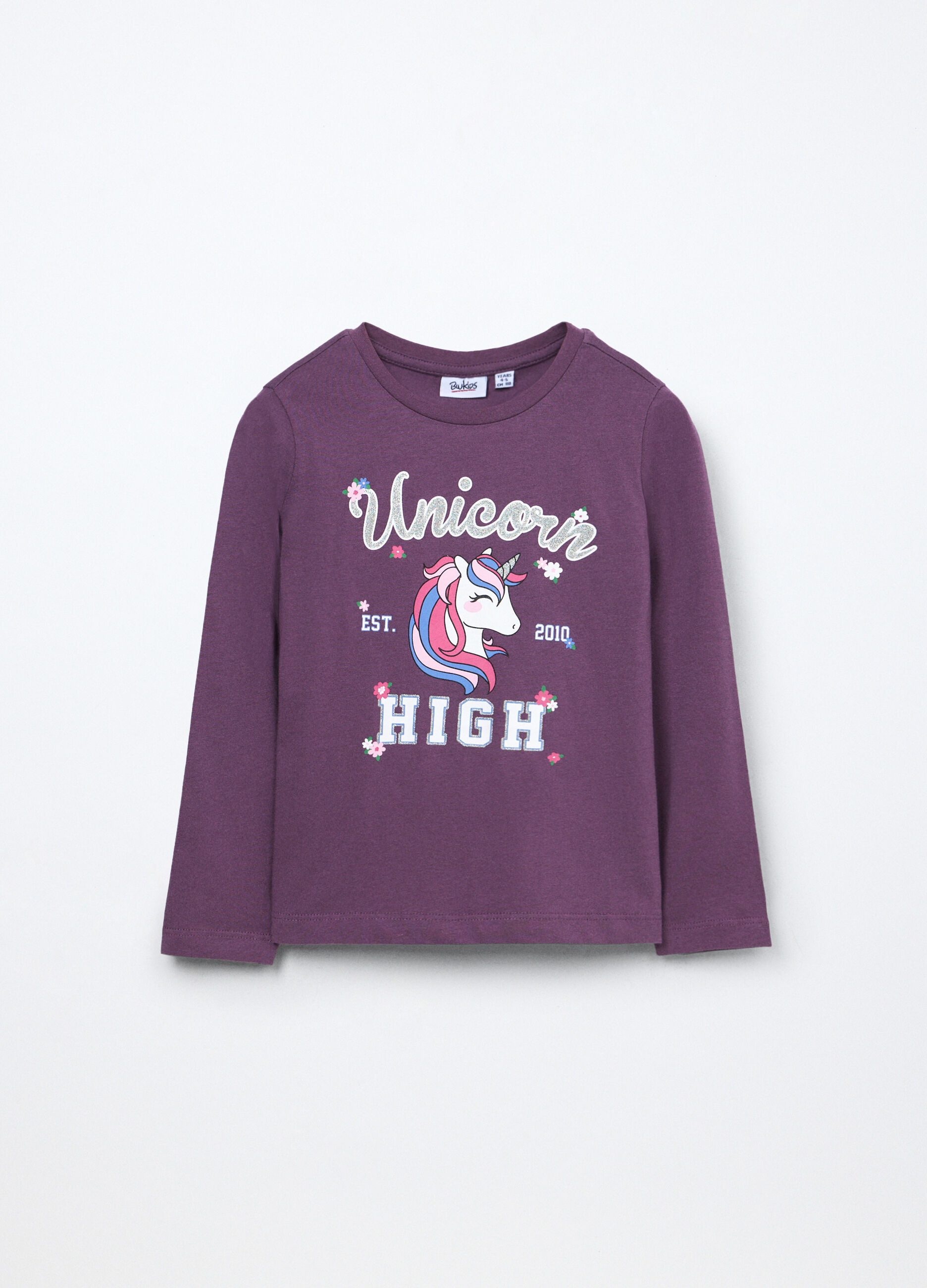 T-shirt in jersey di puro cotone bambina