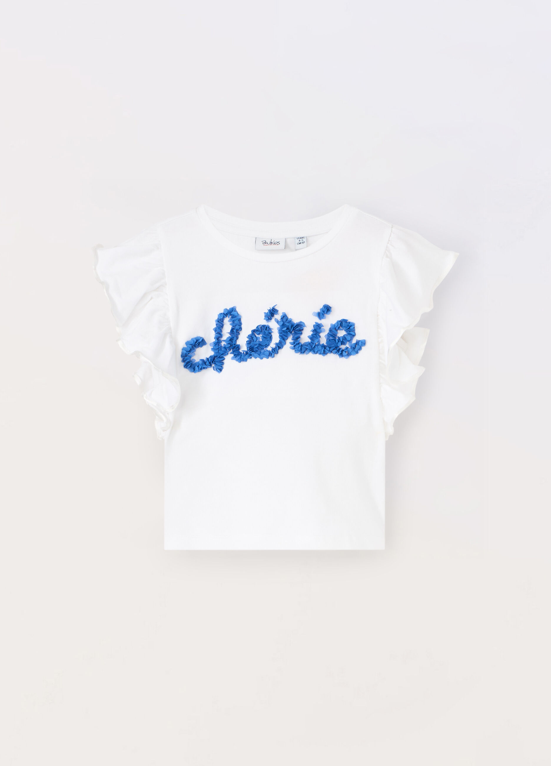 T-shirt in jersey di cotone stretch bambina