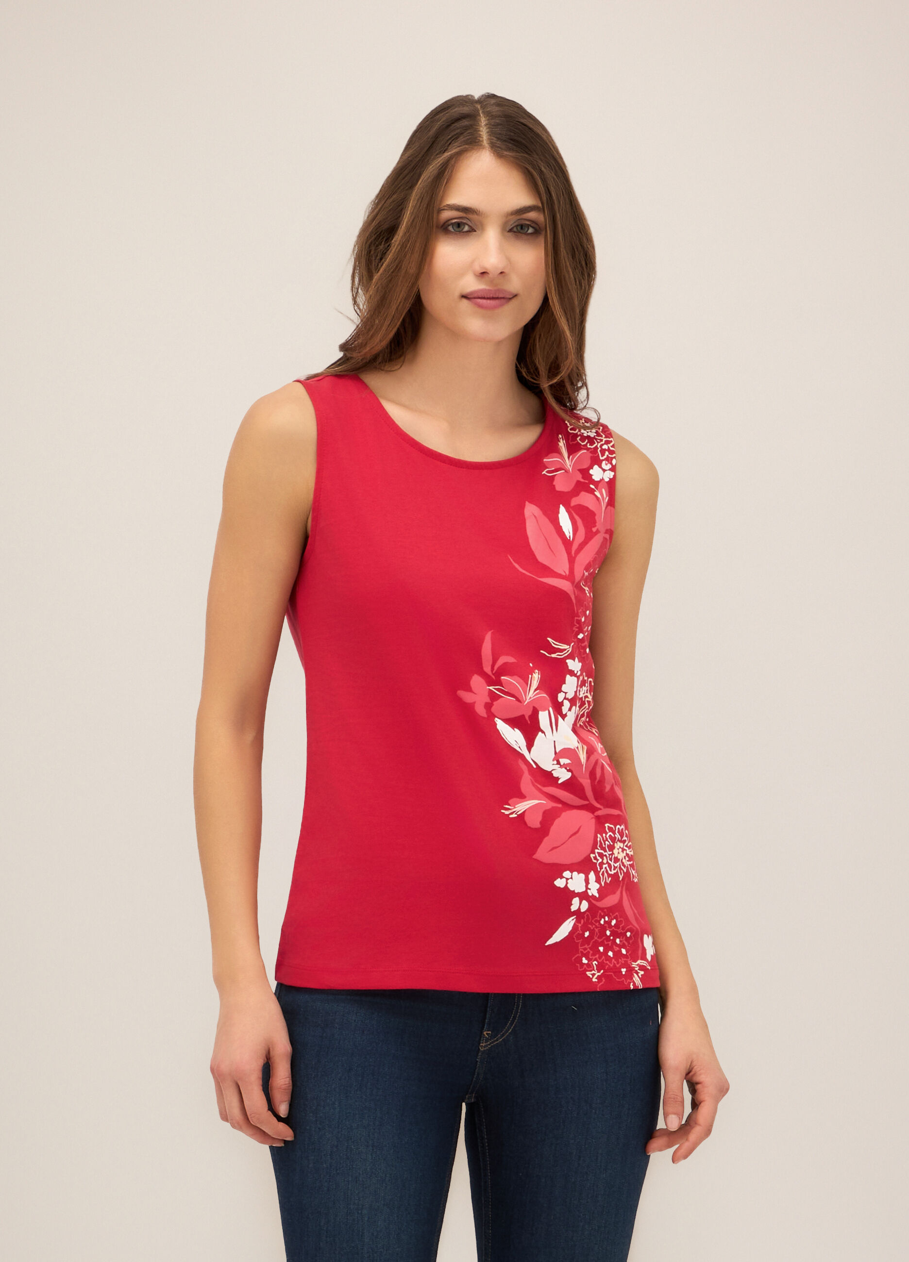 Canotta in puro cotone donna