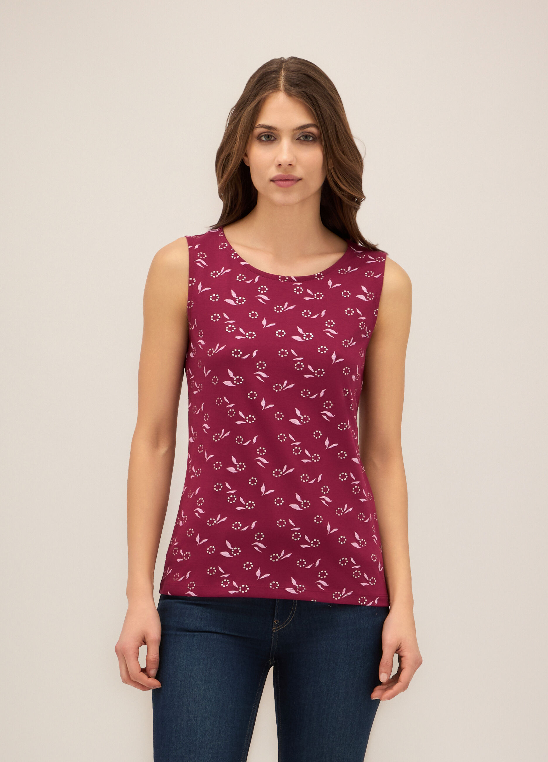 Canotta in puro cotone donna