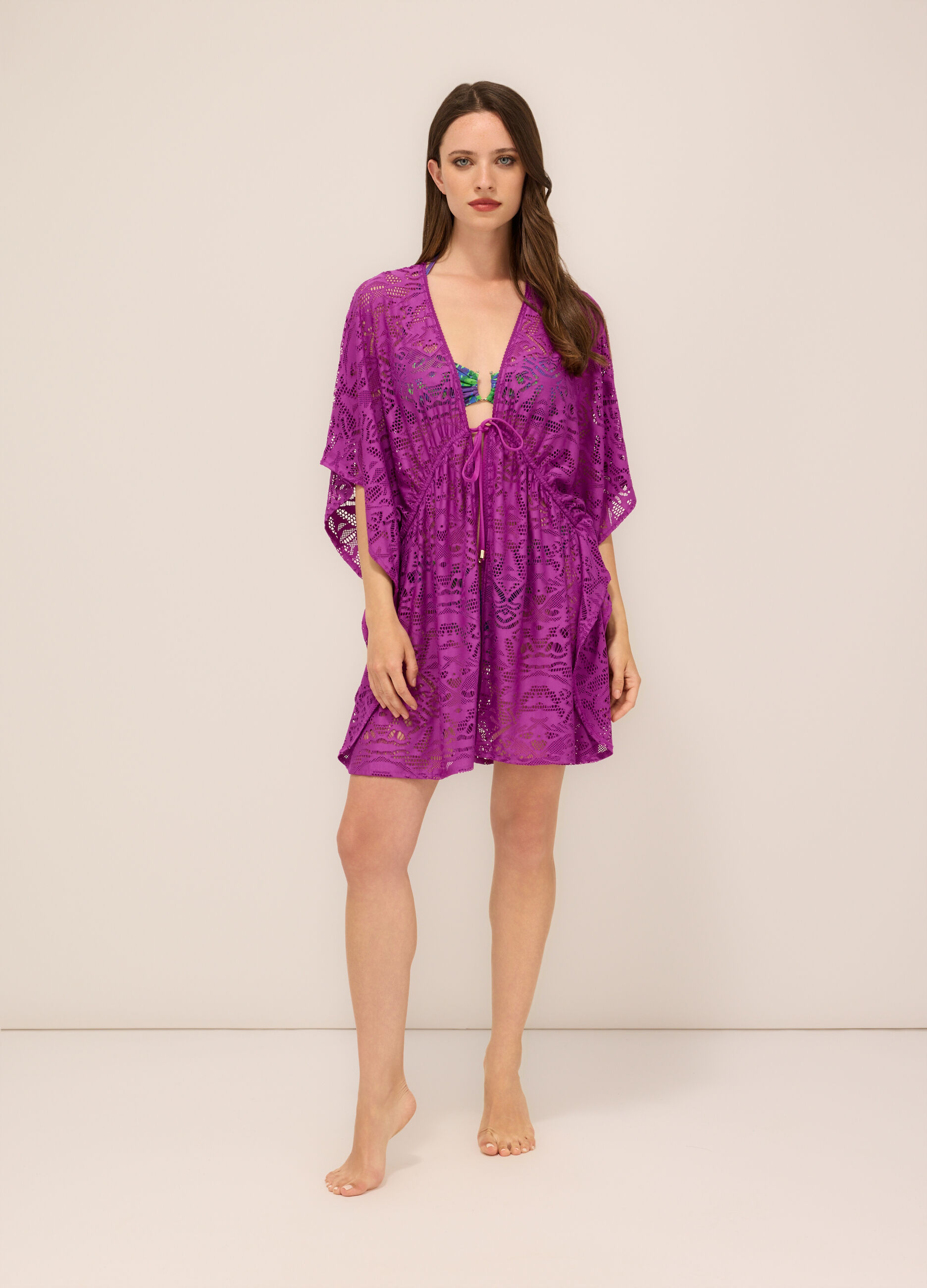Copricostume jacquard donna