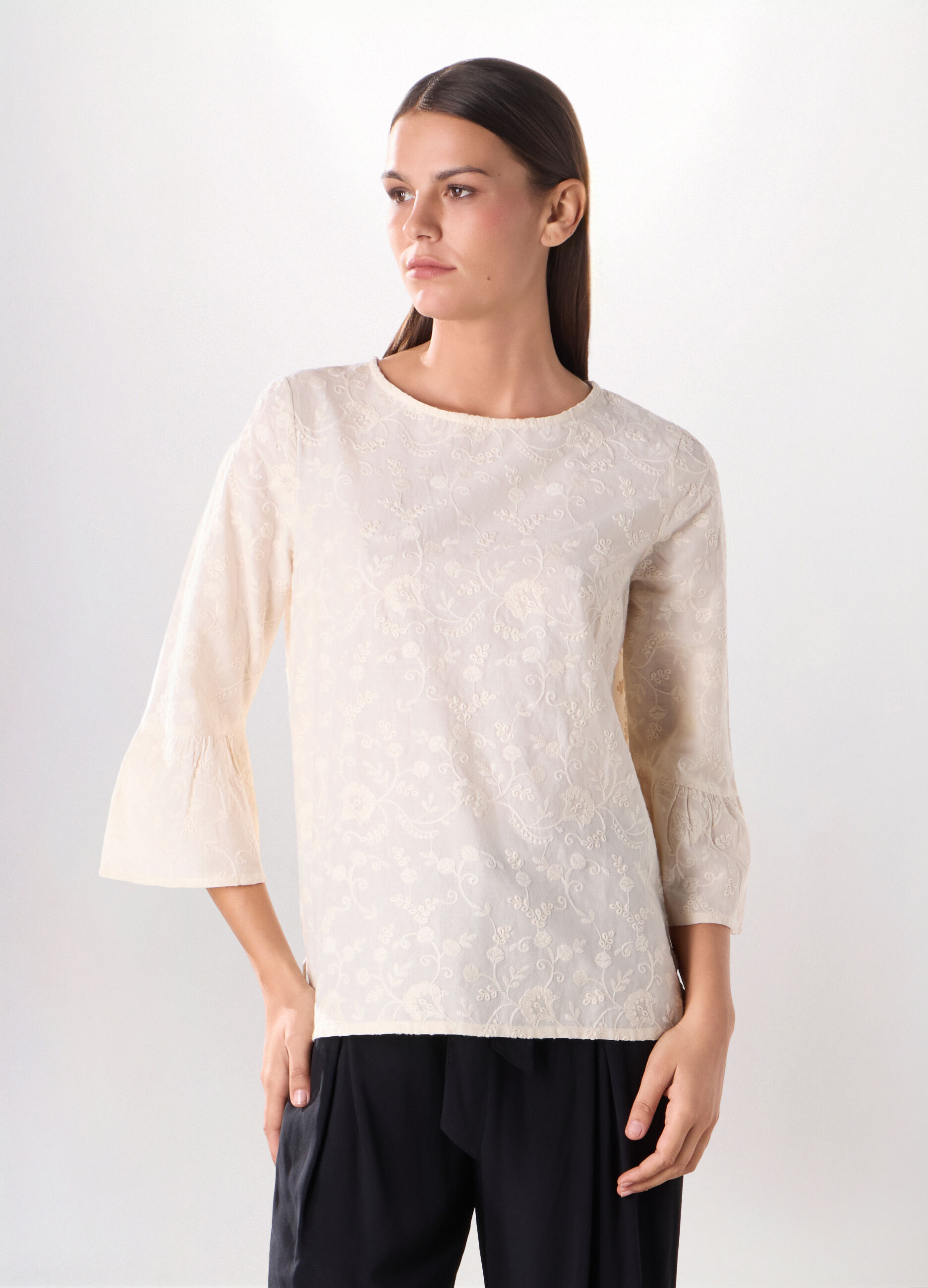 Blusa in puro cotone donna