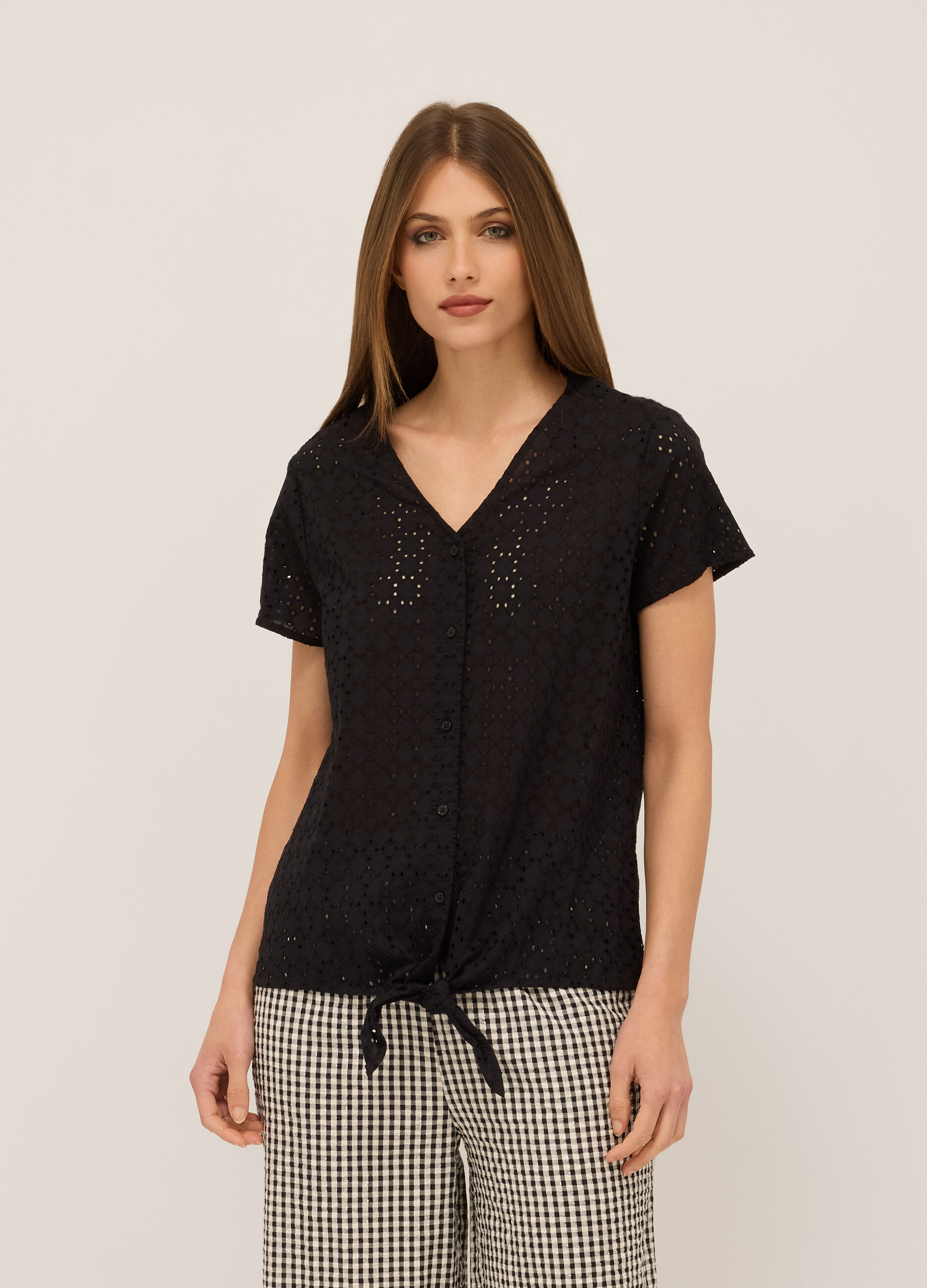 Camicia in puro cotone donna