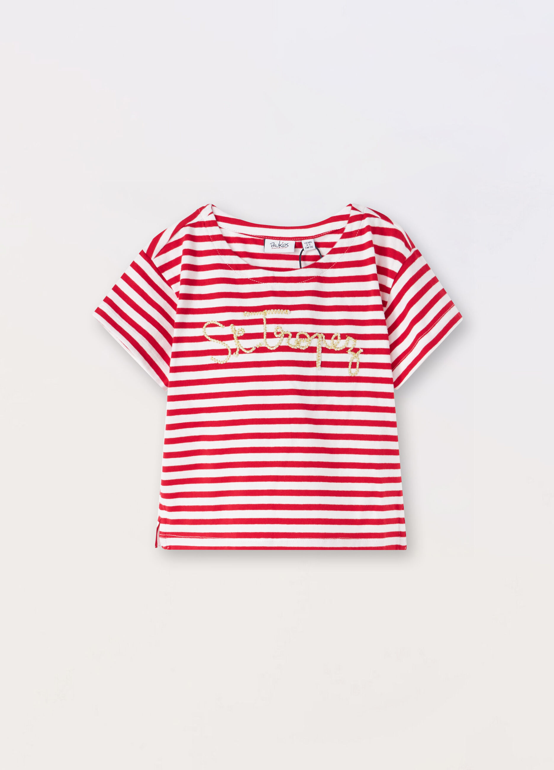 T-shirt in jersey di cotone stretch bambina