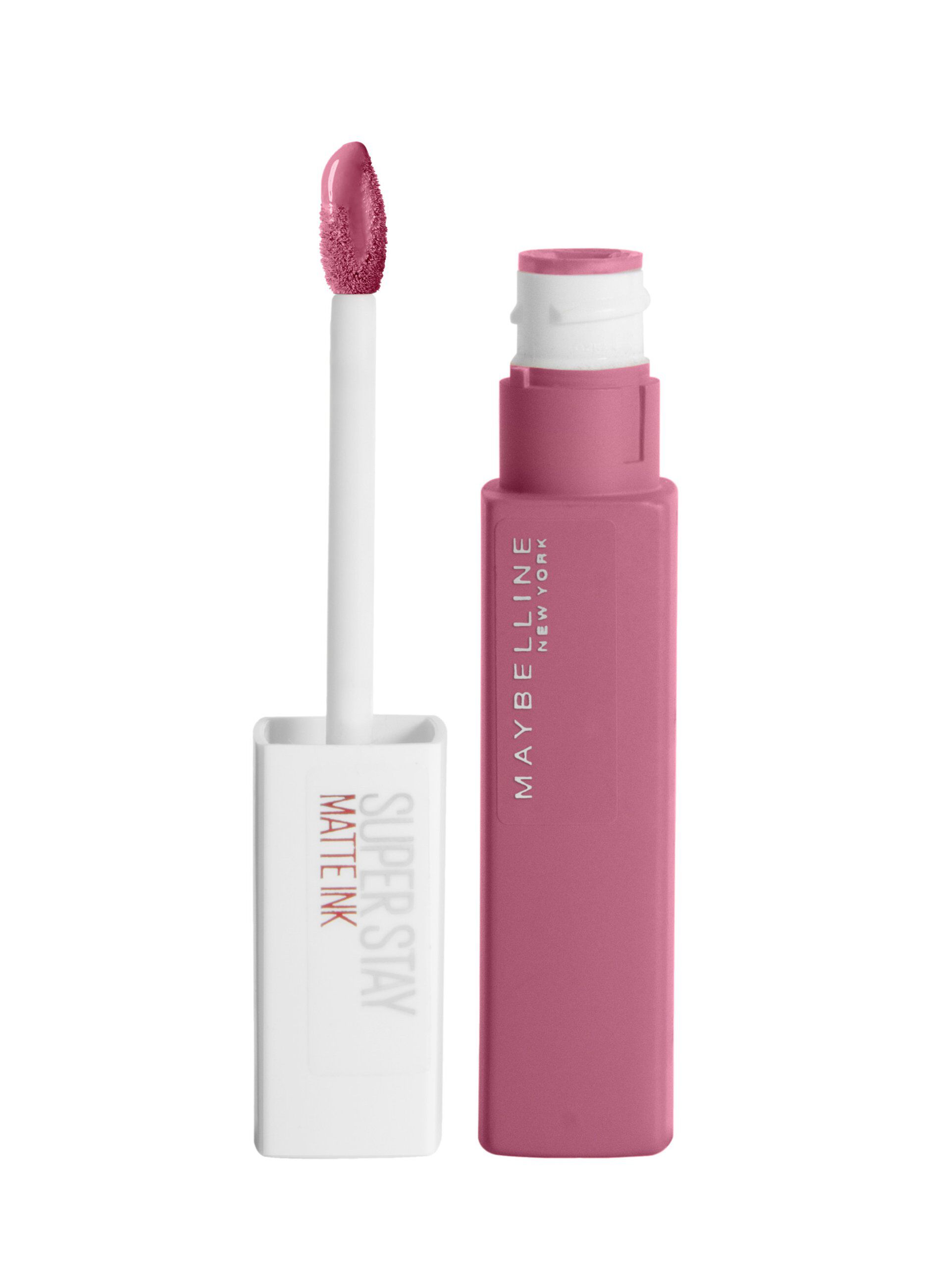 Maybelline New York Tinta Labbra SuperStay Matte Ink, Rossetto Matte Liquido a Lunga Tenuta, Inspirer (125), 5 ml.