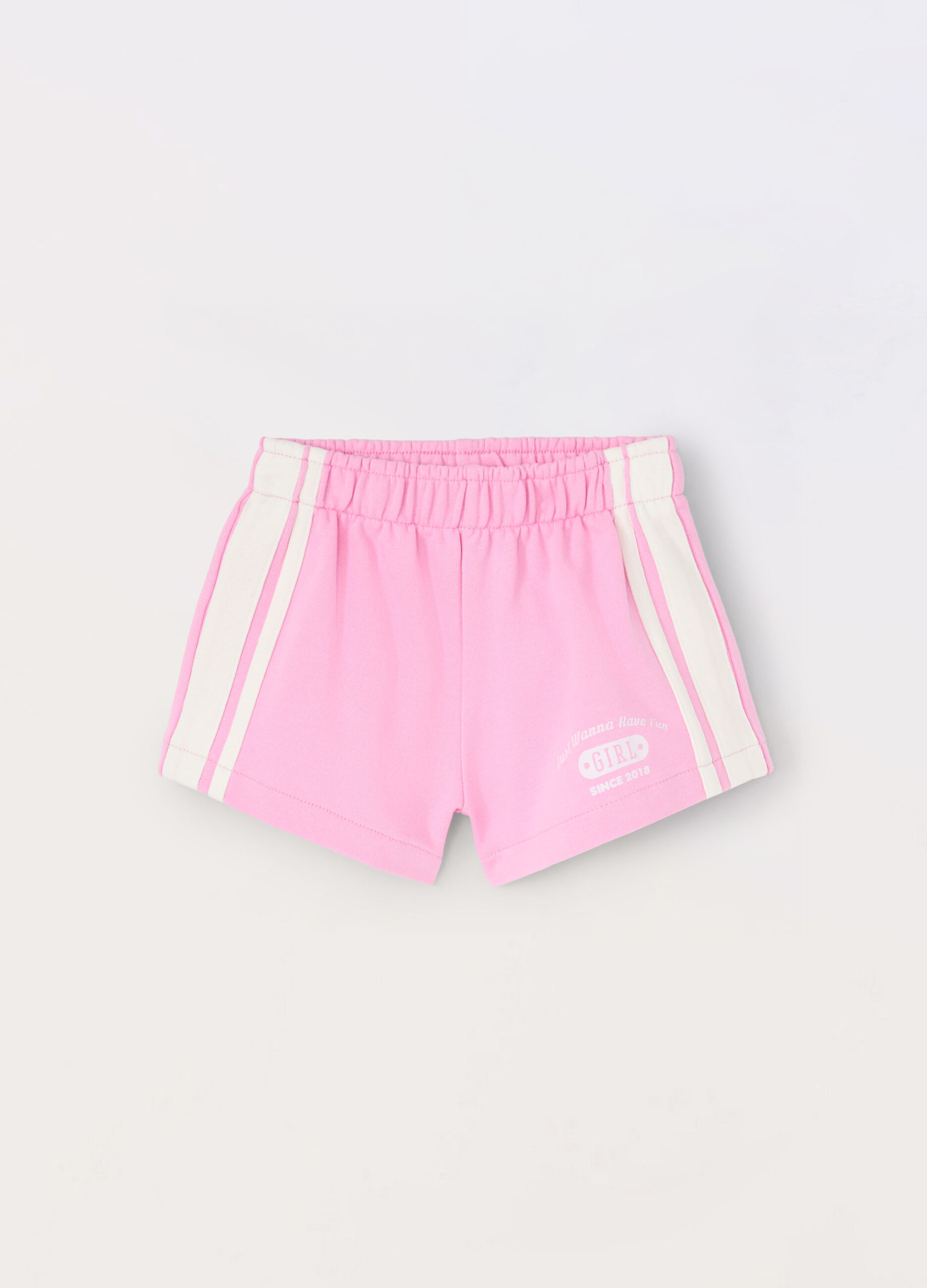 Shorts in french terry di puro cotone bambina