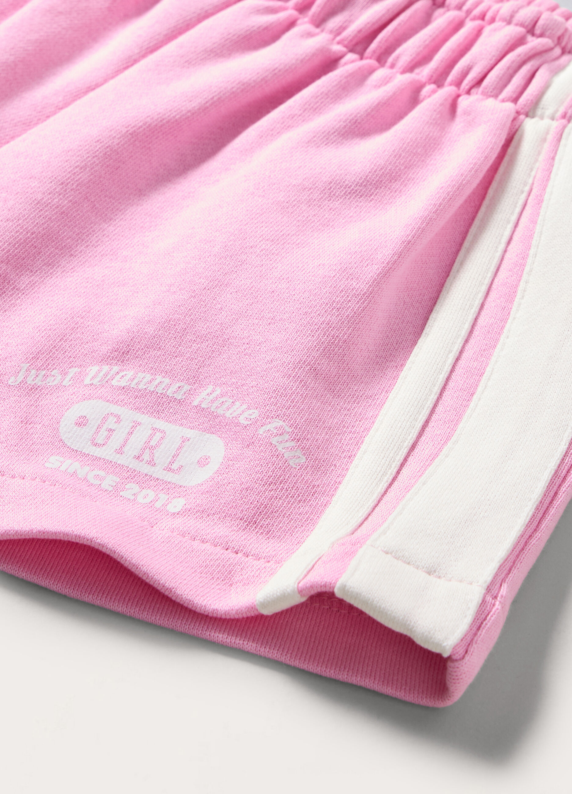 Shorts in french terry di puro cotone bambina 3 Shorts in french terry di puro cotone bambina