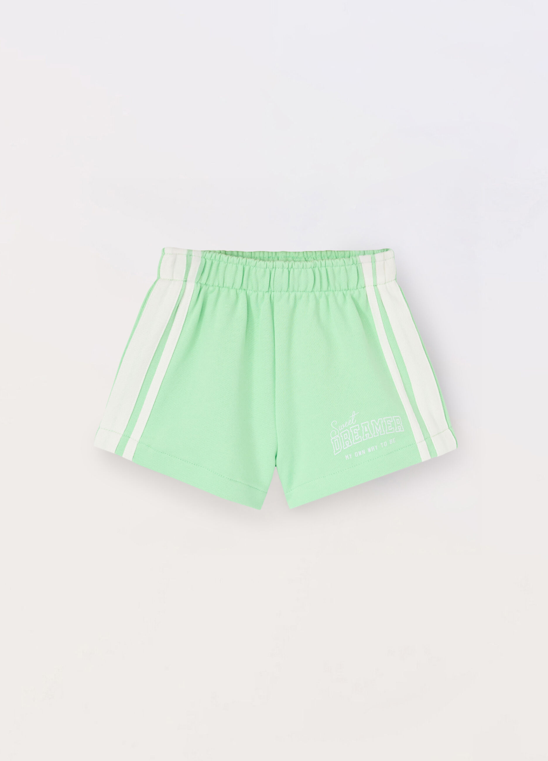 Shorts in french terry di puro cotone bambina