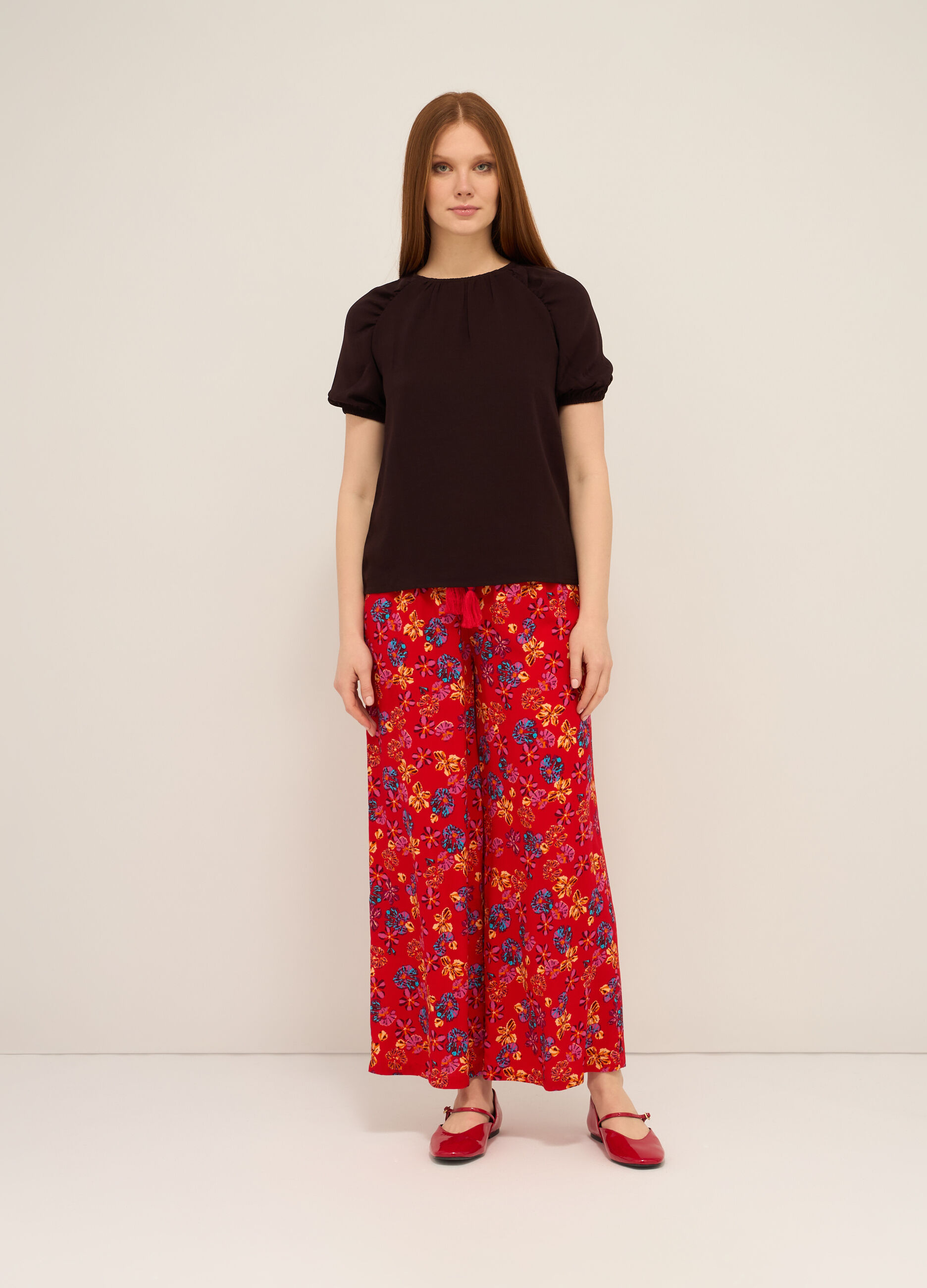 Pantaloni in pura viscosa donna