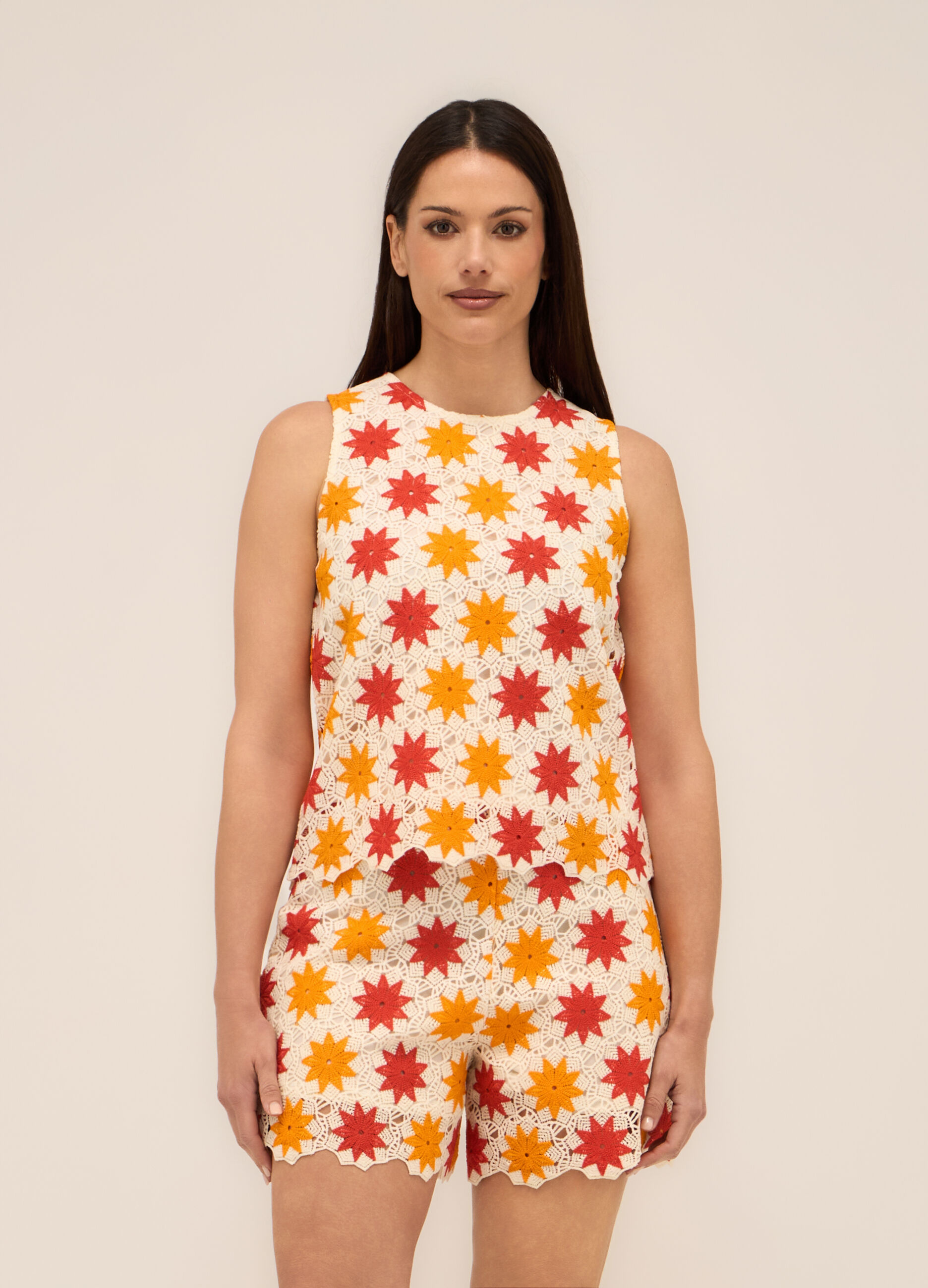 Top crochet donna