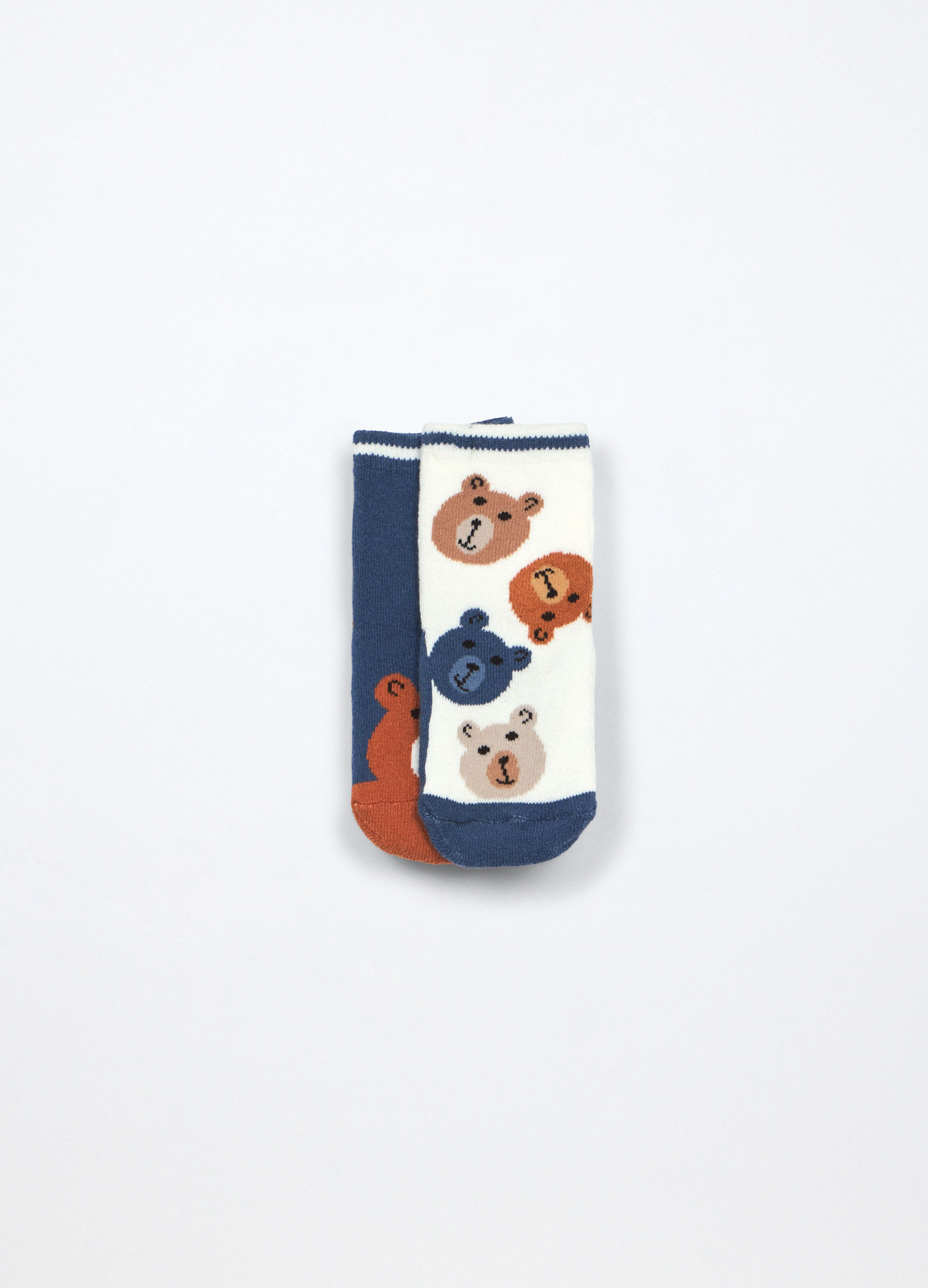 Pack 2 calzini in spugna di misto cotone neonato