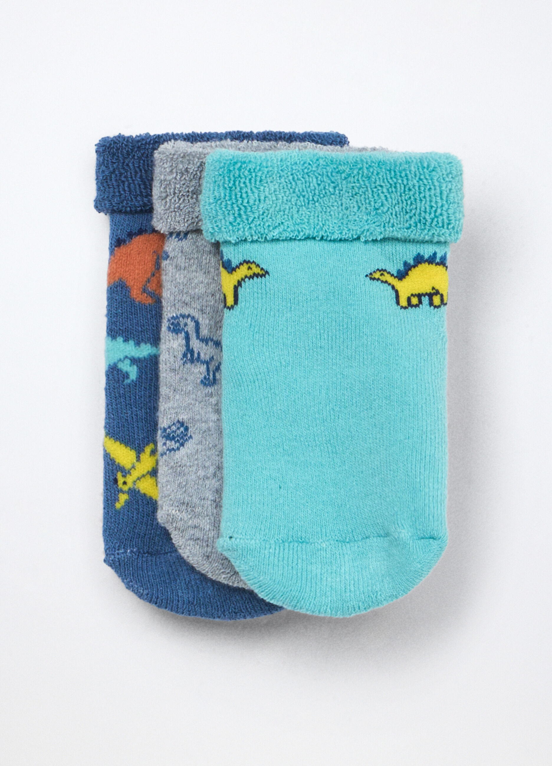 Pack 3 calzini in spugna di misto cotone neonato