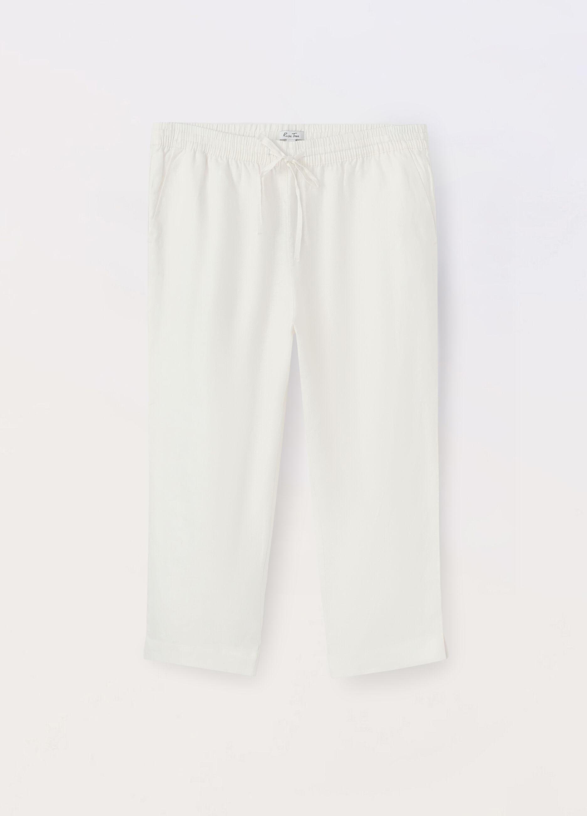 Pantaloni in puro lino donna curvy