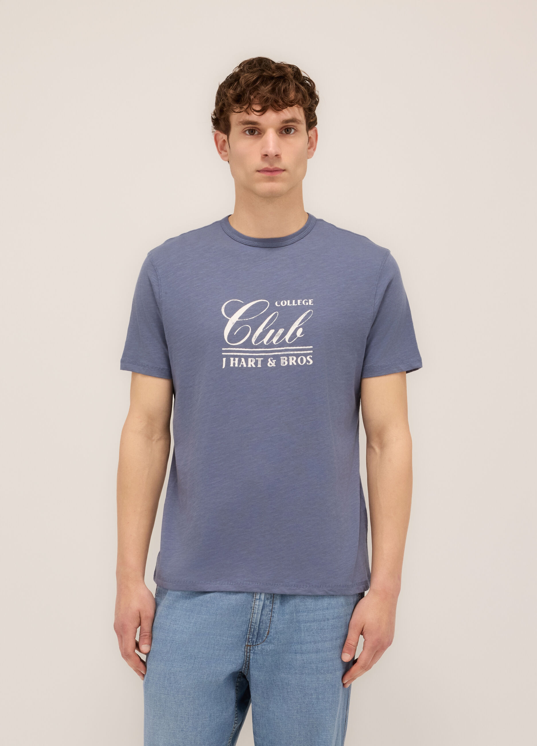 T-shirti girocollo stampa logo
