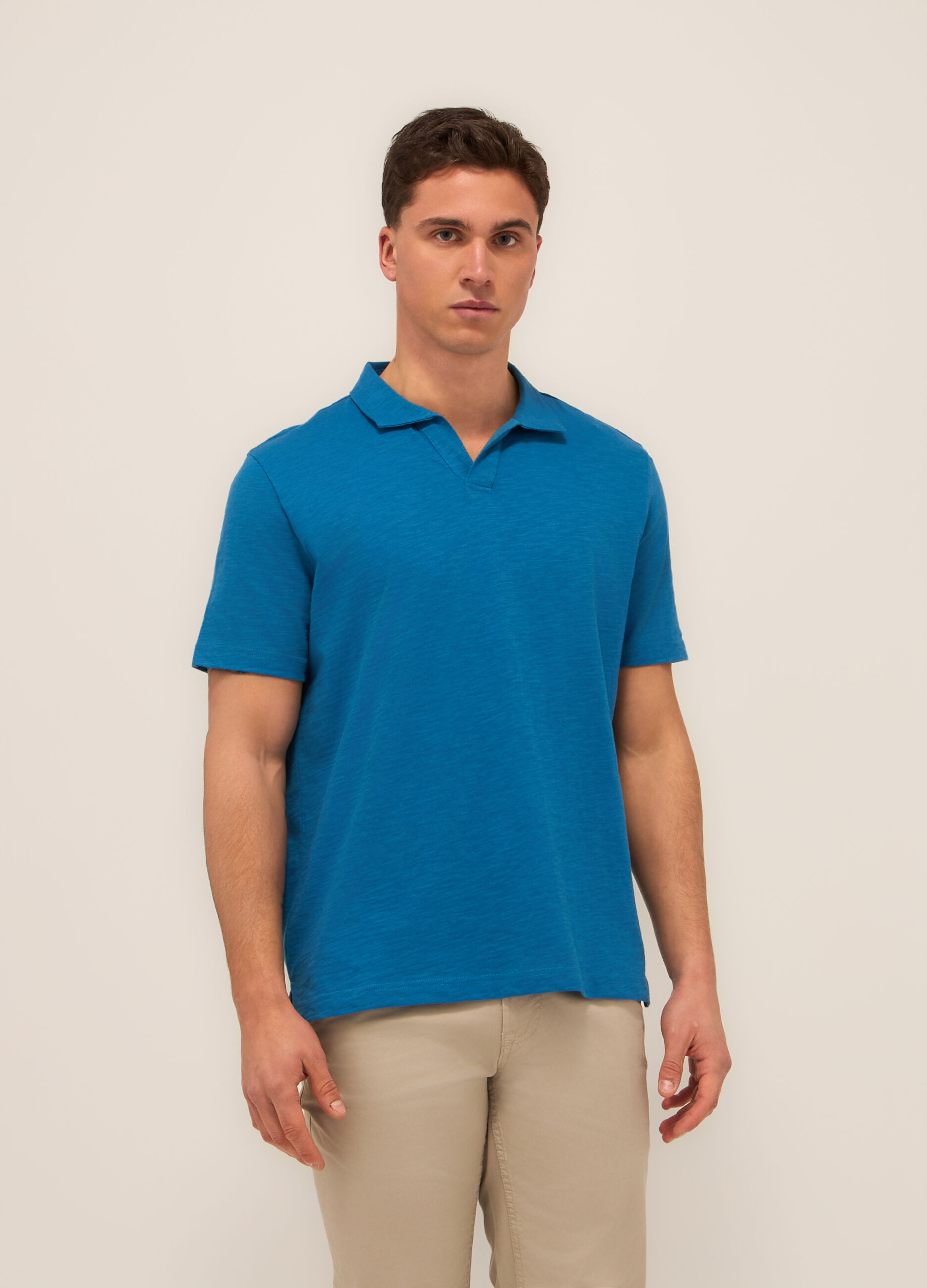 Polo in cotone mÃ©lange uomo