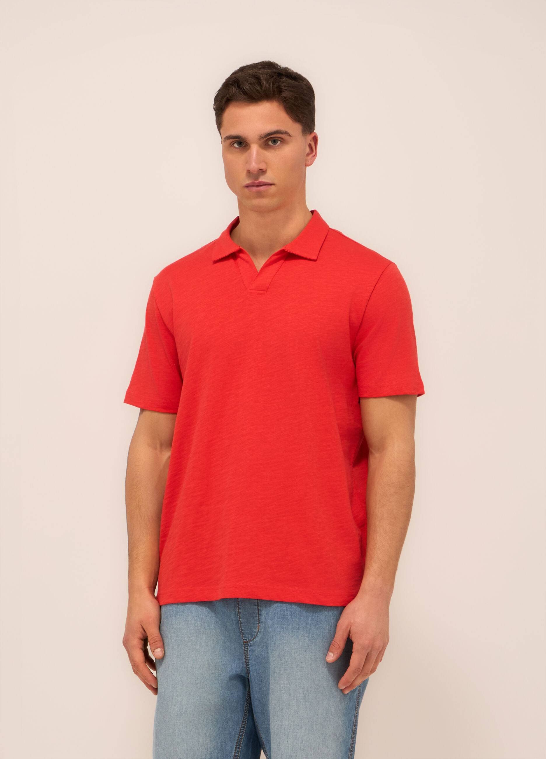 Polo in cotone mÃ©lange uomo