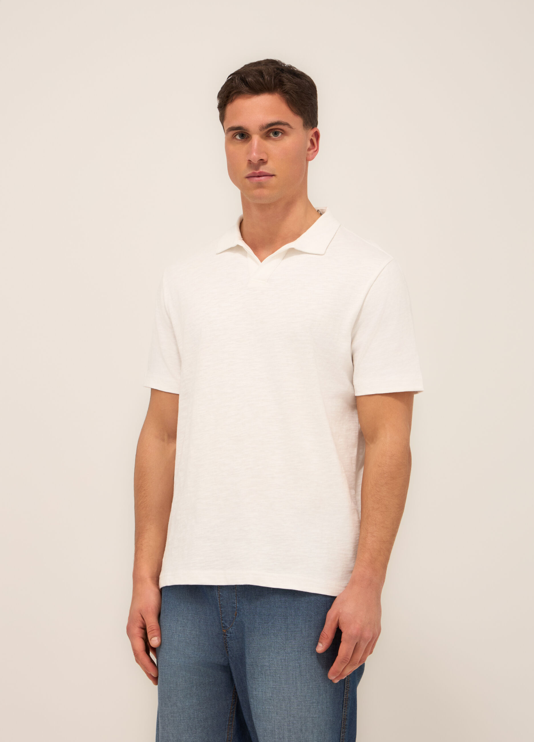 Polo in cotone mÃ©lange uomo