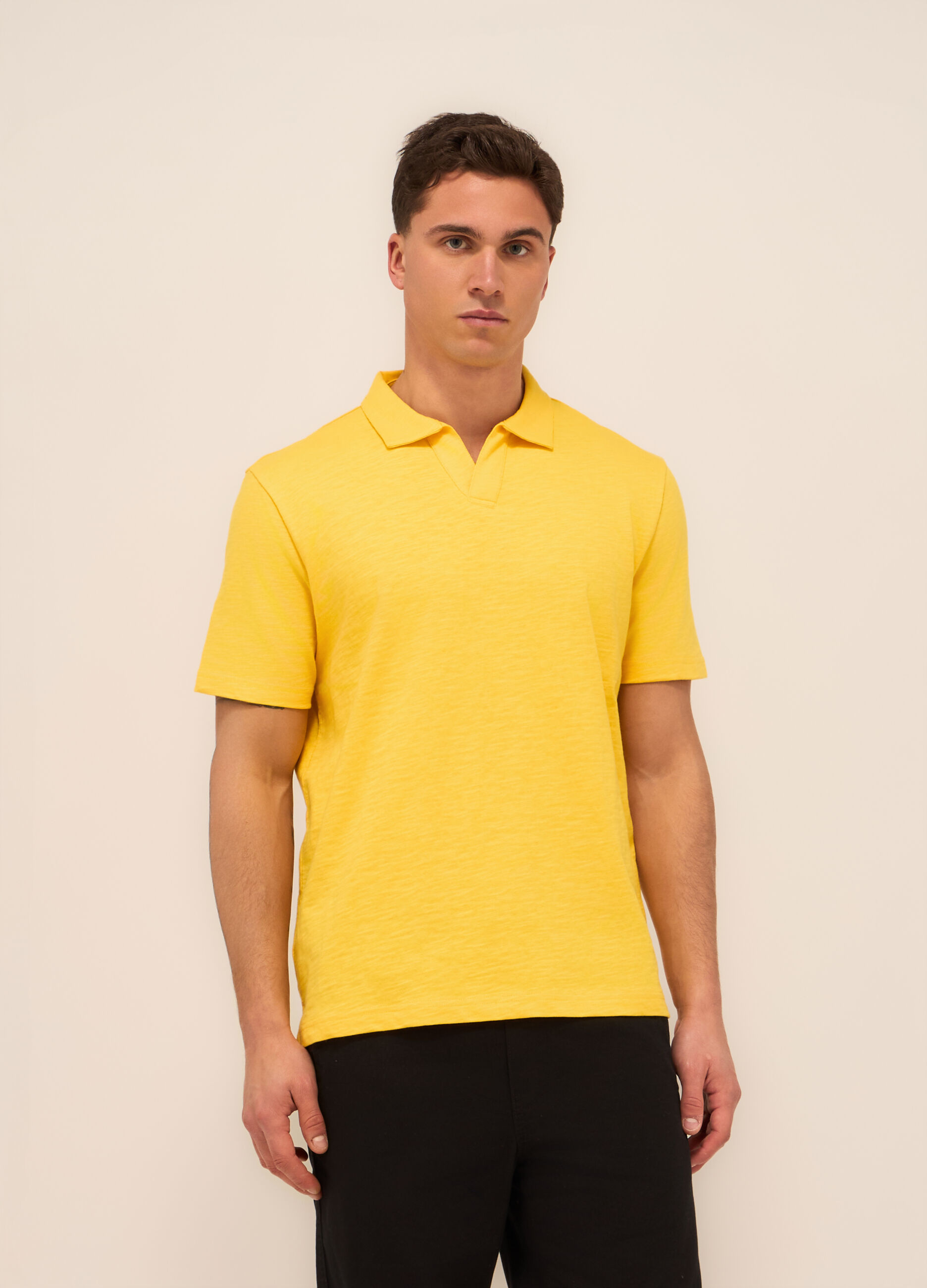 Polo in cotone mÃ©lange uomo