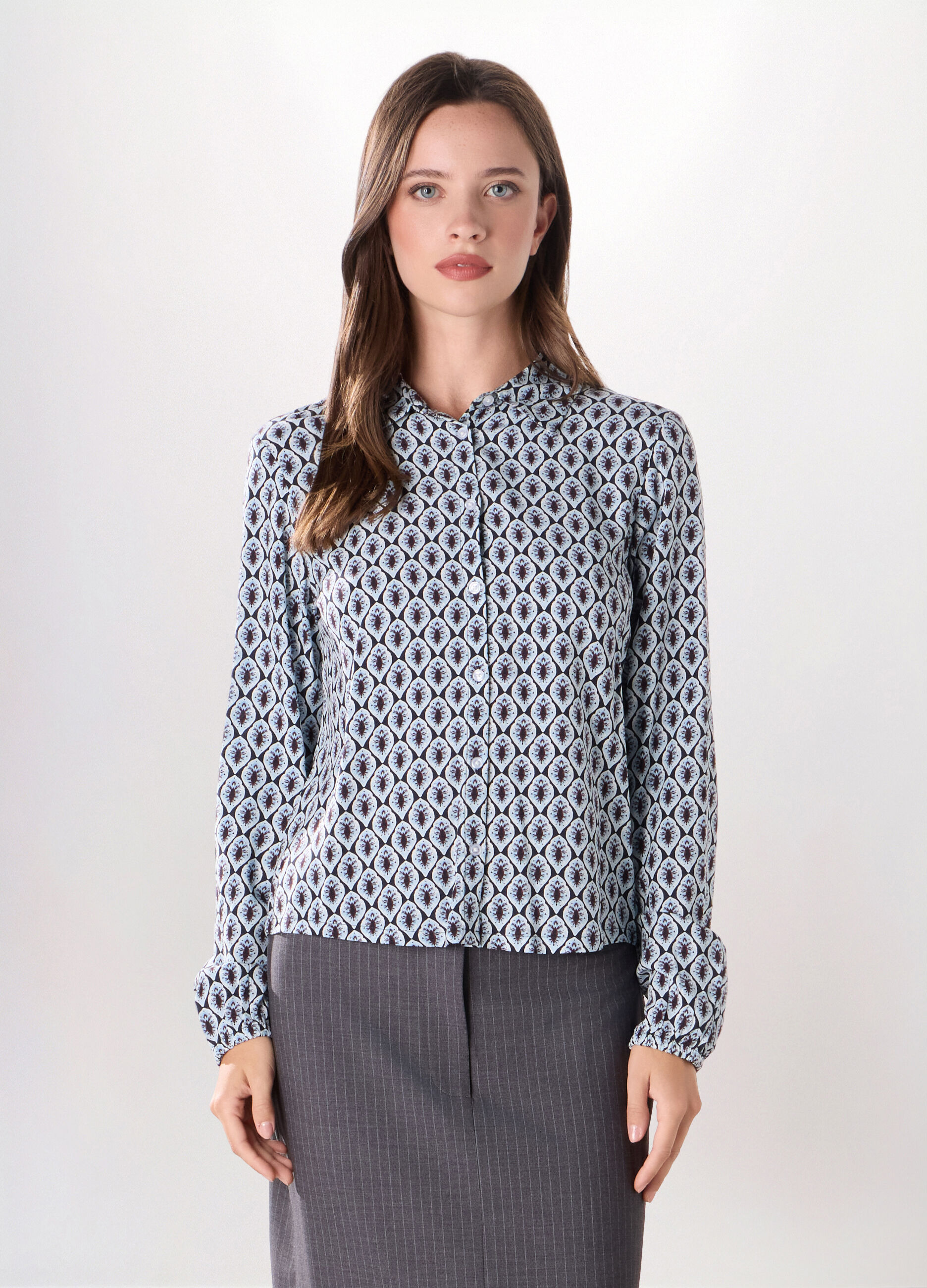 Camicia in pura viscosa donna