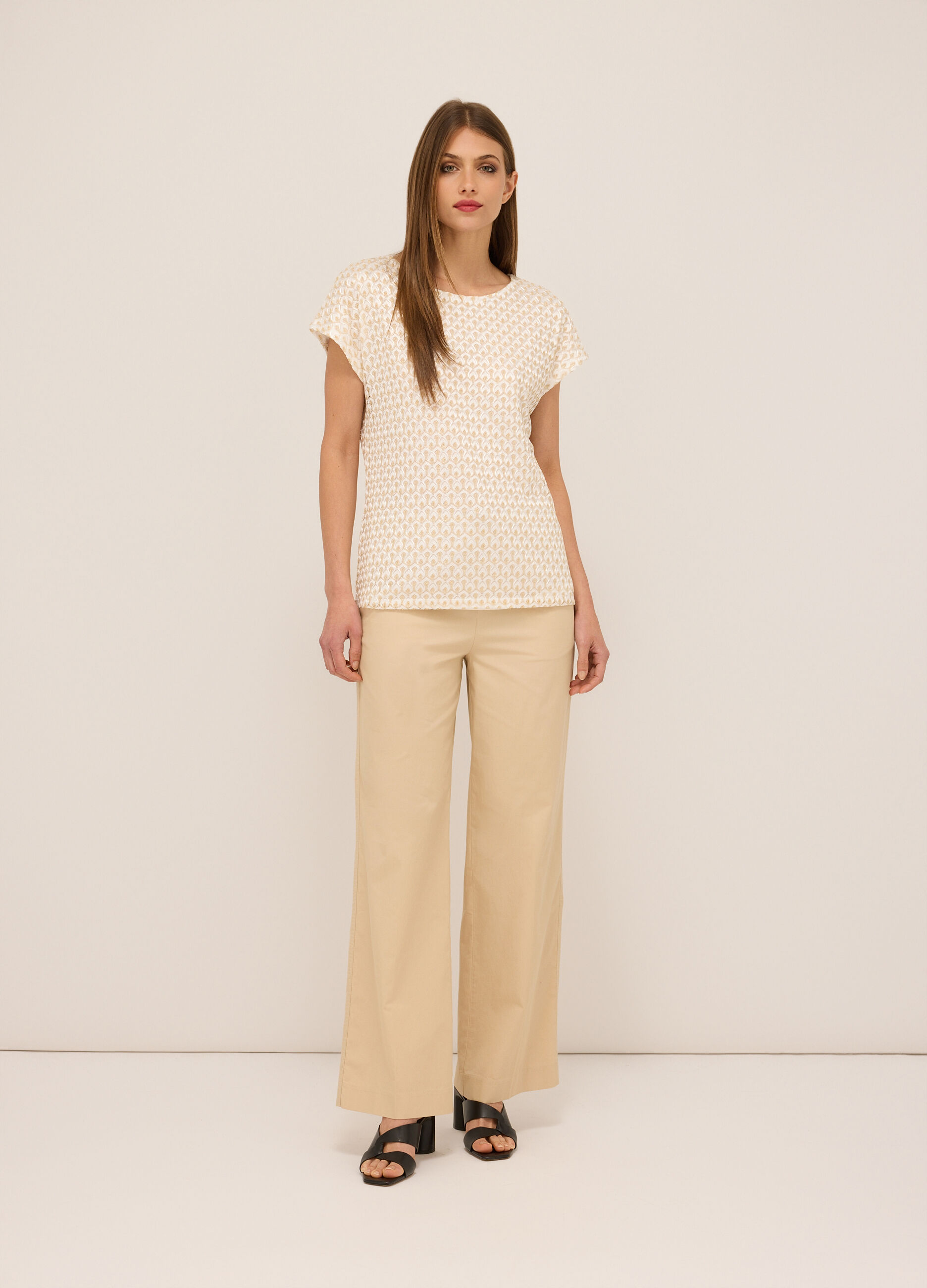 Pantaloni in puro cotone donna
