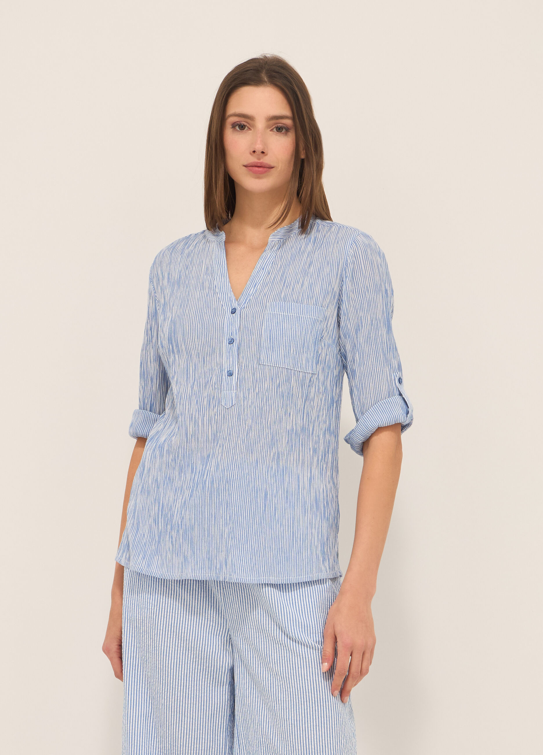 Blusa in puro cotone donna