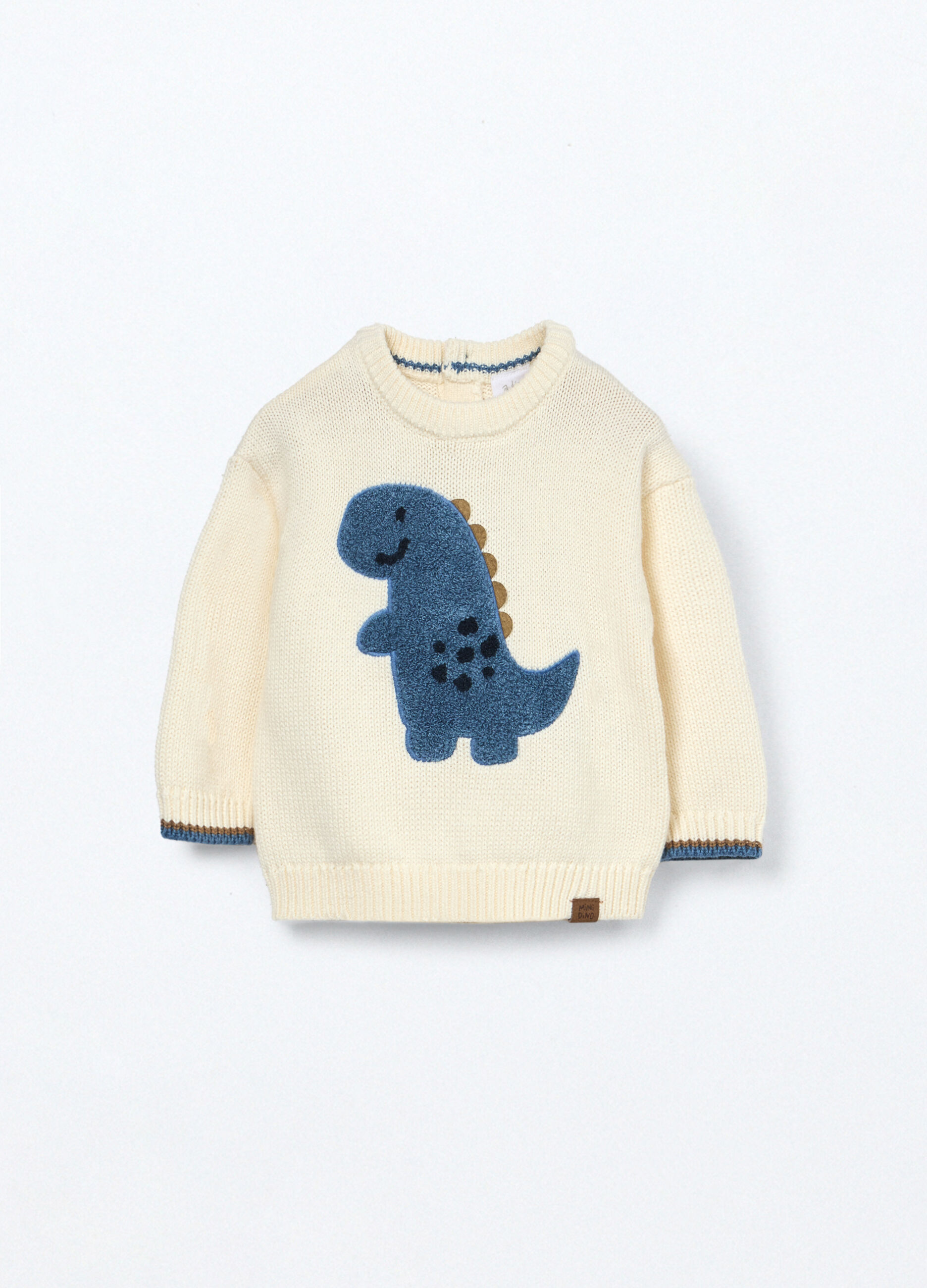 Girocollo tricot in puro cotone neonato