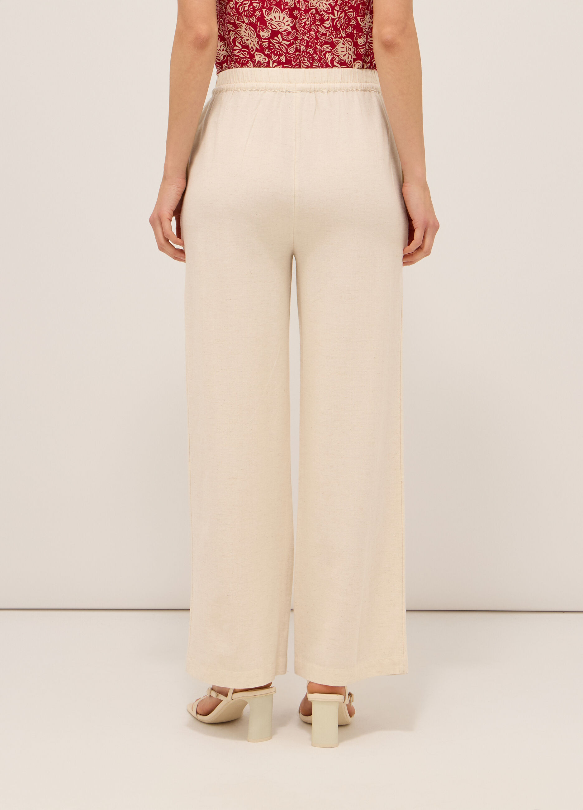 Pantaloni misto lino donna 3 Pantaloni misto lino donna
