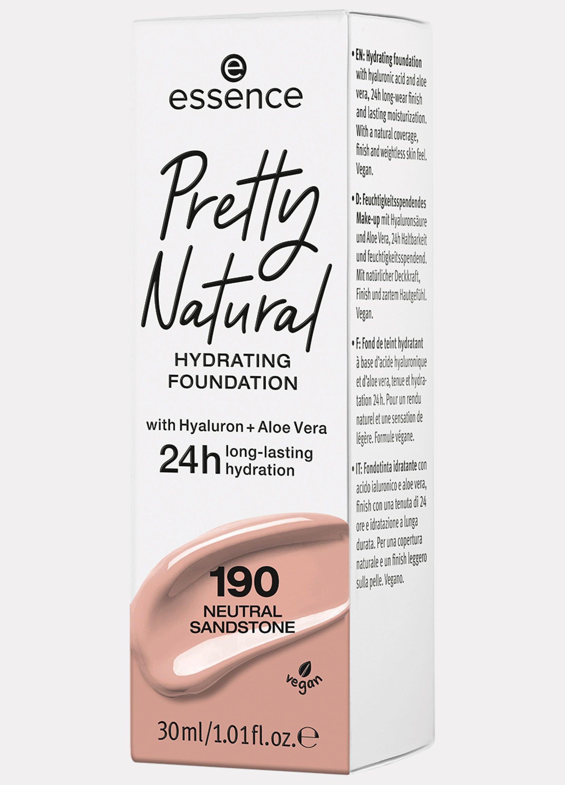 Essence pretty natural fondotinta viso effetto idratante 190
