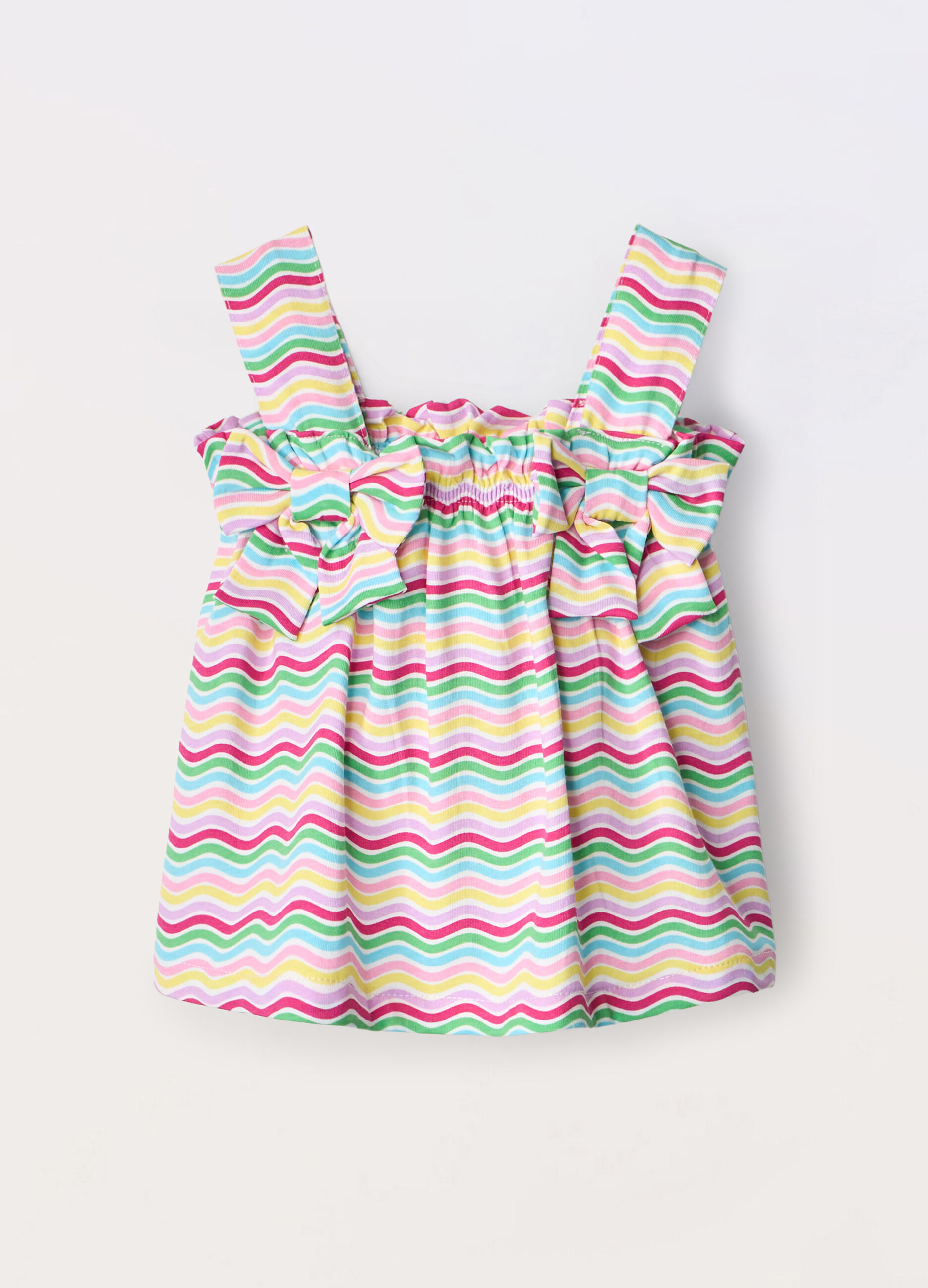 Top in jersey di puro cotone neonata