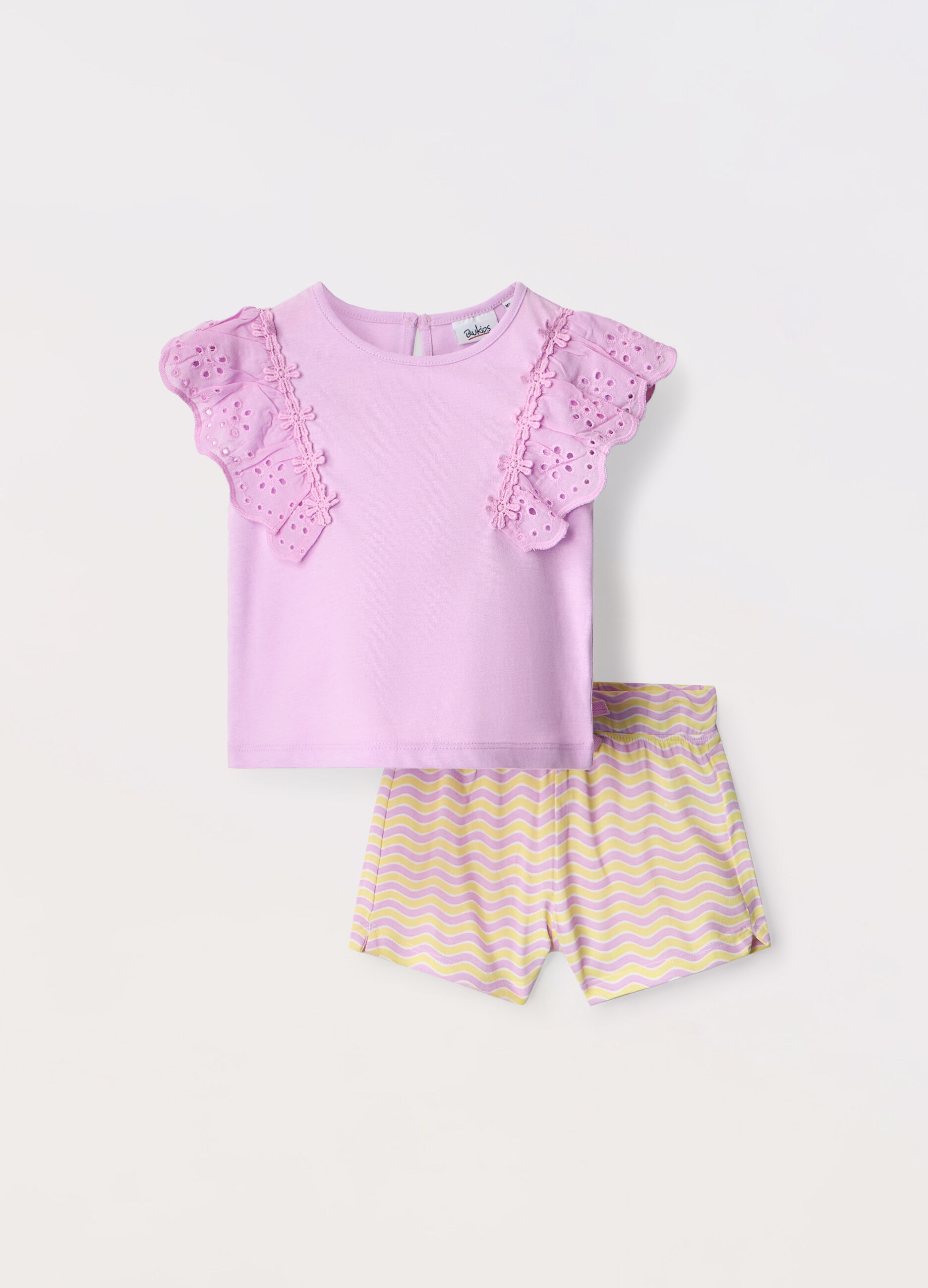 Jogging set in misto cotone composto neonata