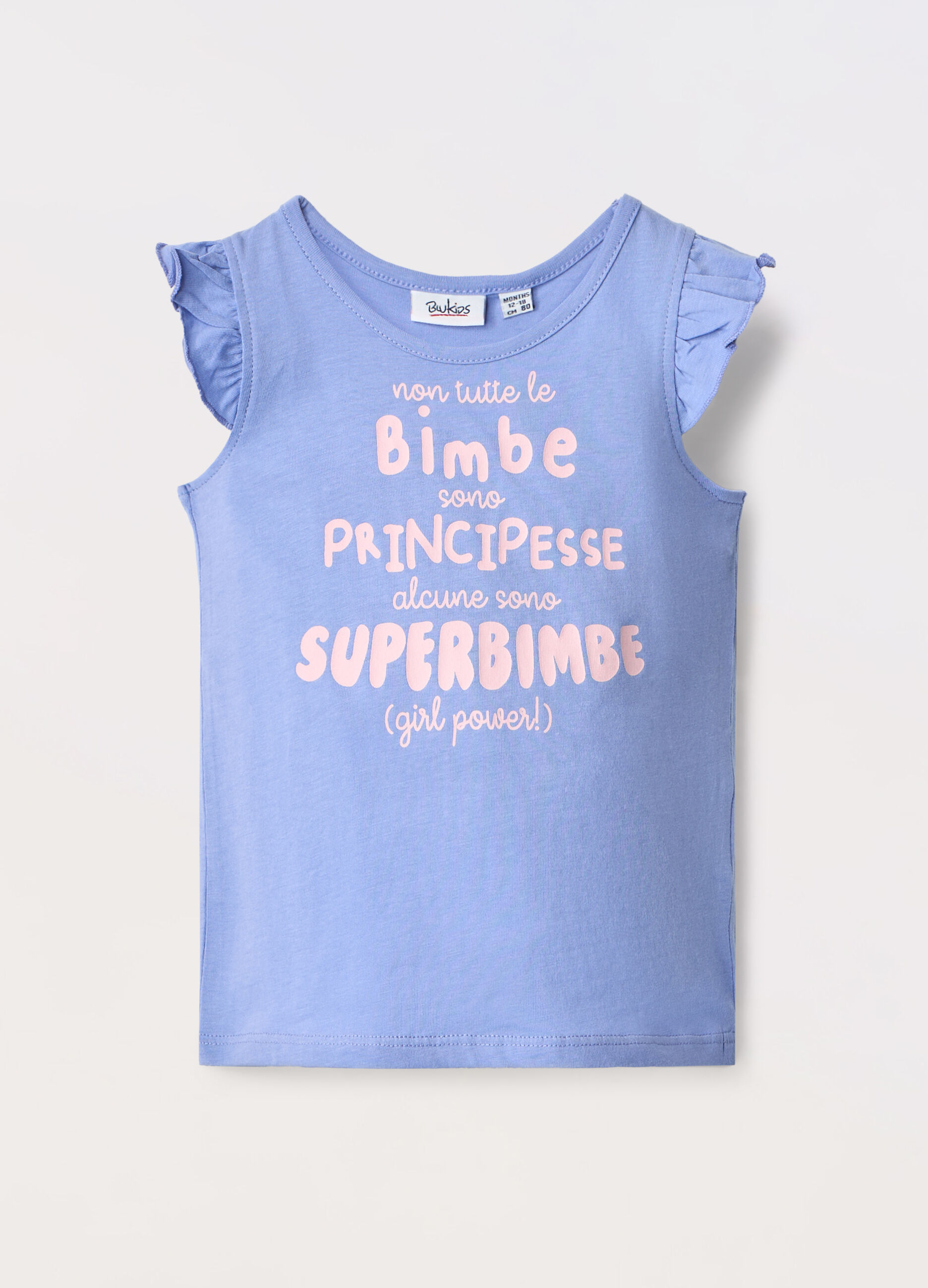 Top in jersey di puro cotone neonata