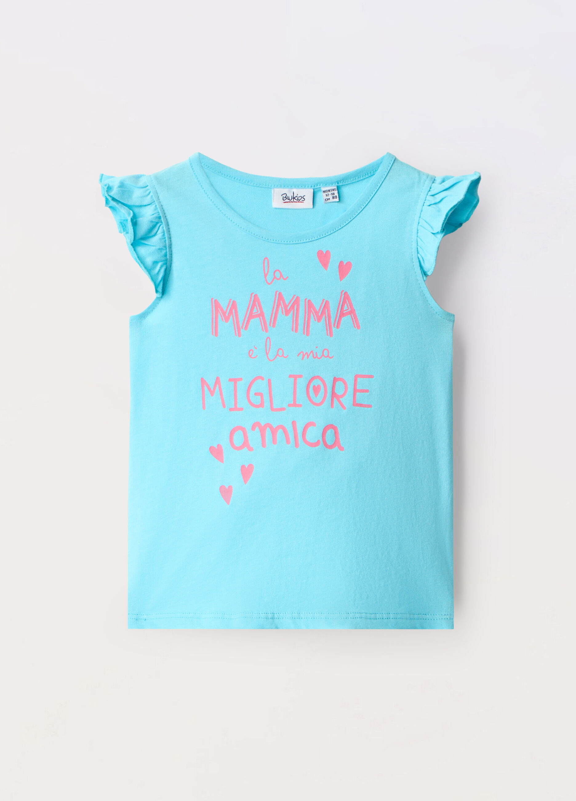 Top in jersey di puro cotone neonata