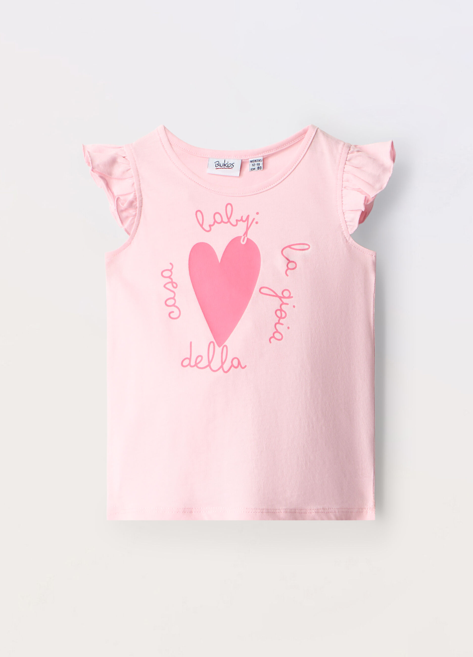 Top in jersey di puro cotone neonata