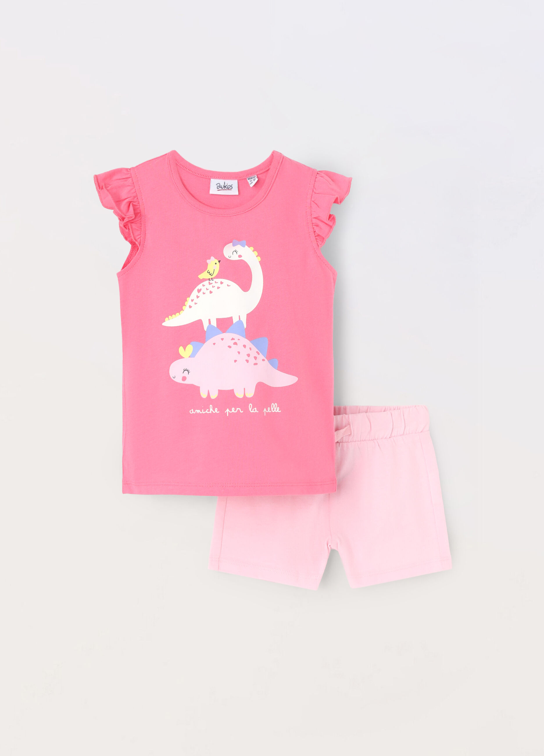 Jogging set in jersey di puro cotone neonata