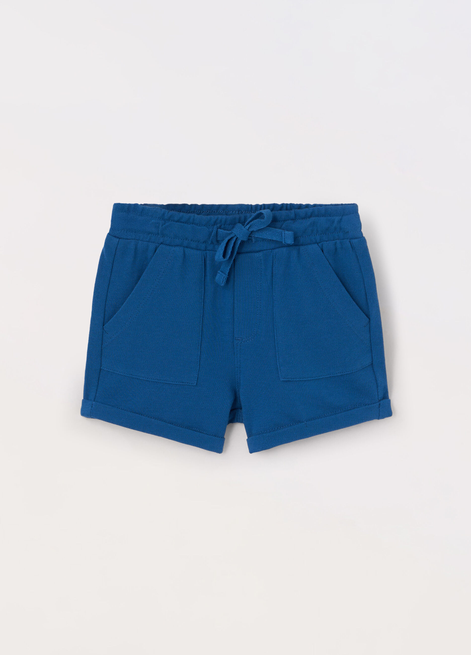 Shorts in puro cotone Piquet neonato