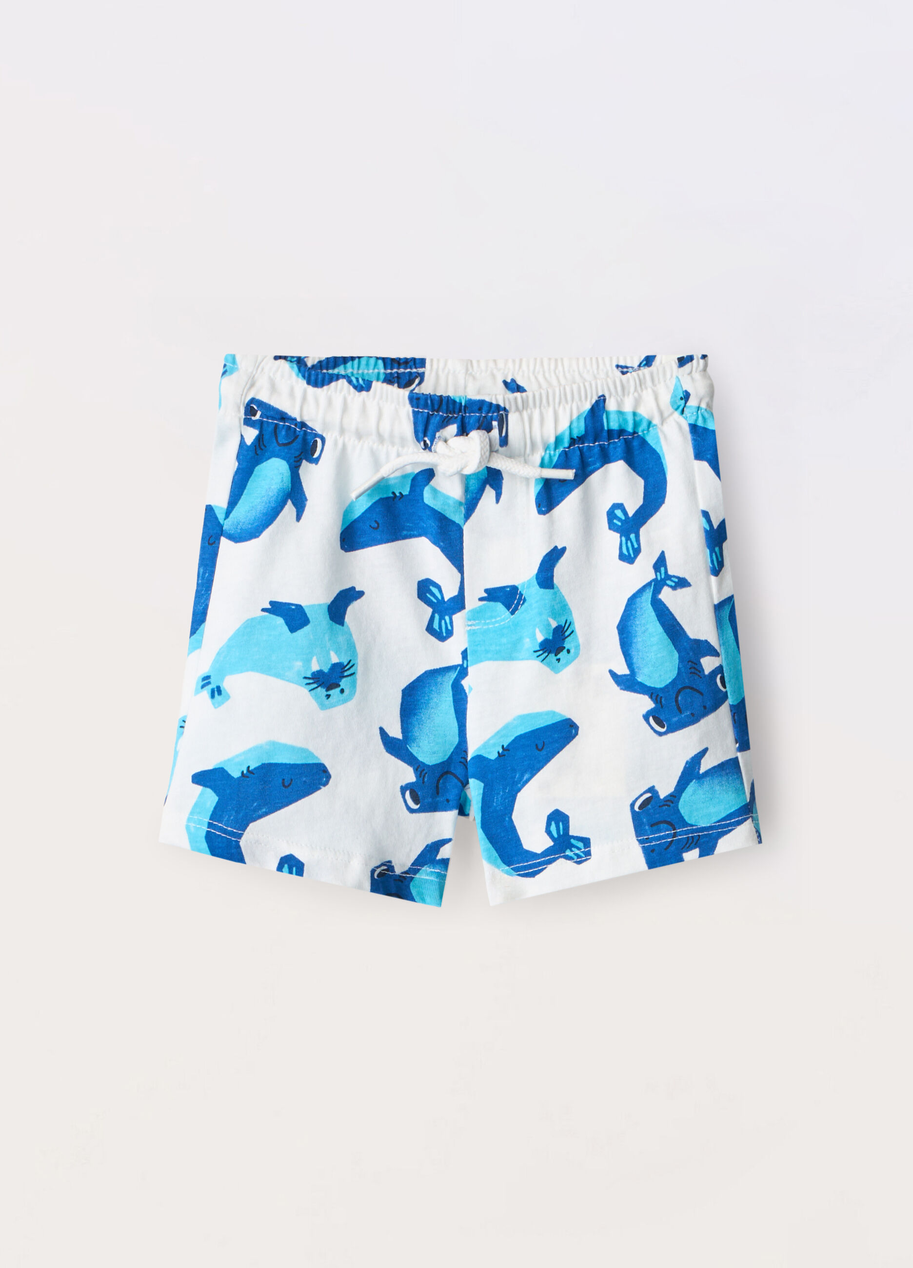 Shorts in jersey di puro cotone neonato