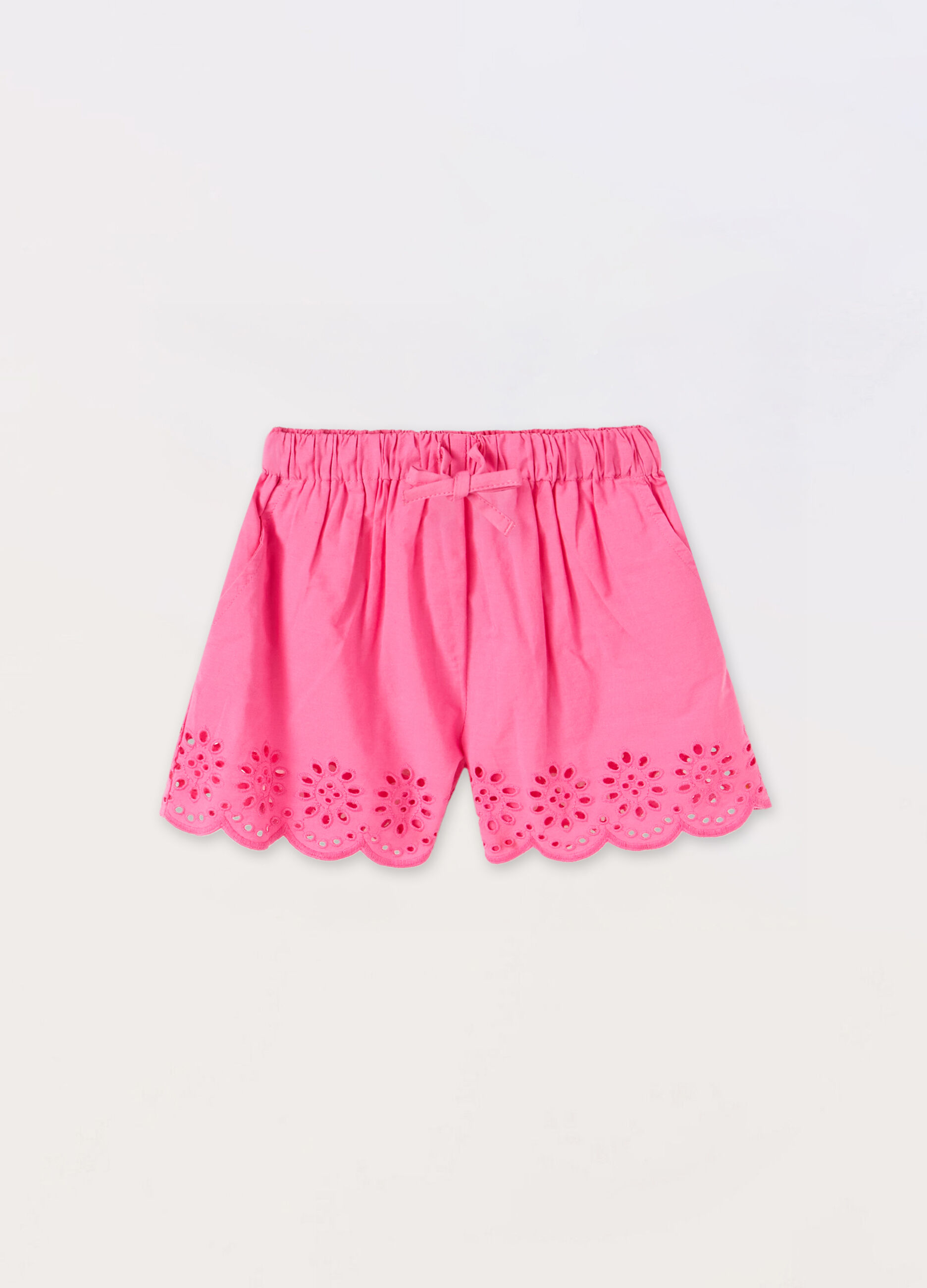 Shorts in popeline di puro cotone bambina