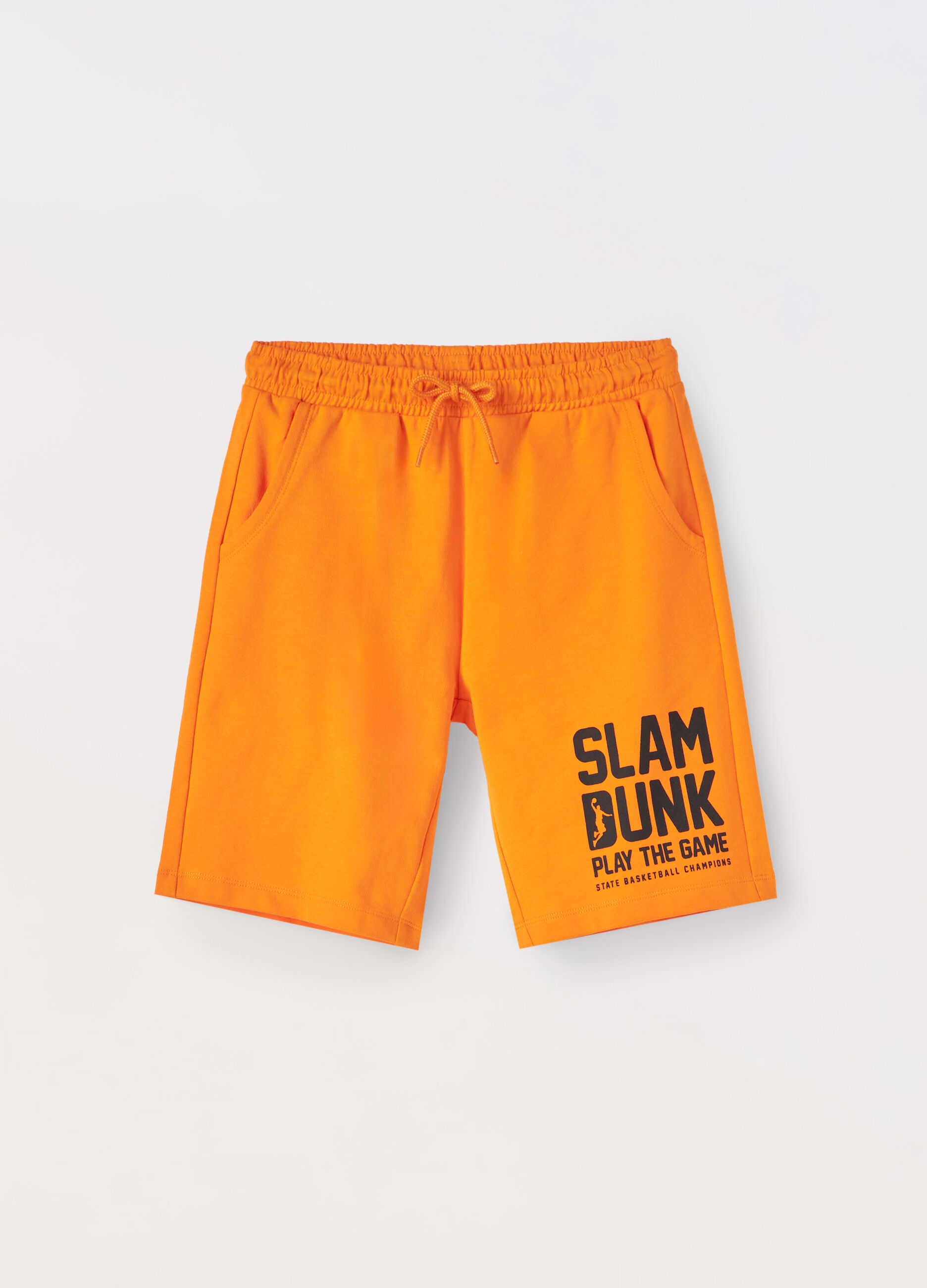 Shorts in french terry di puro cotone ragazzo