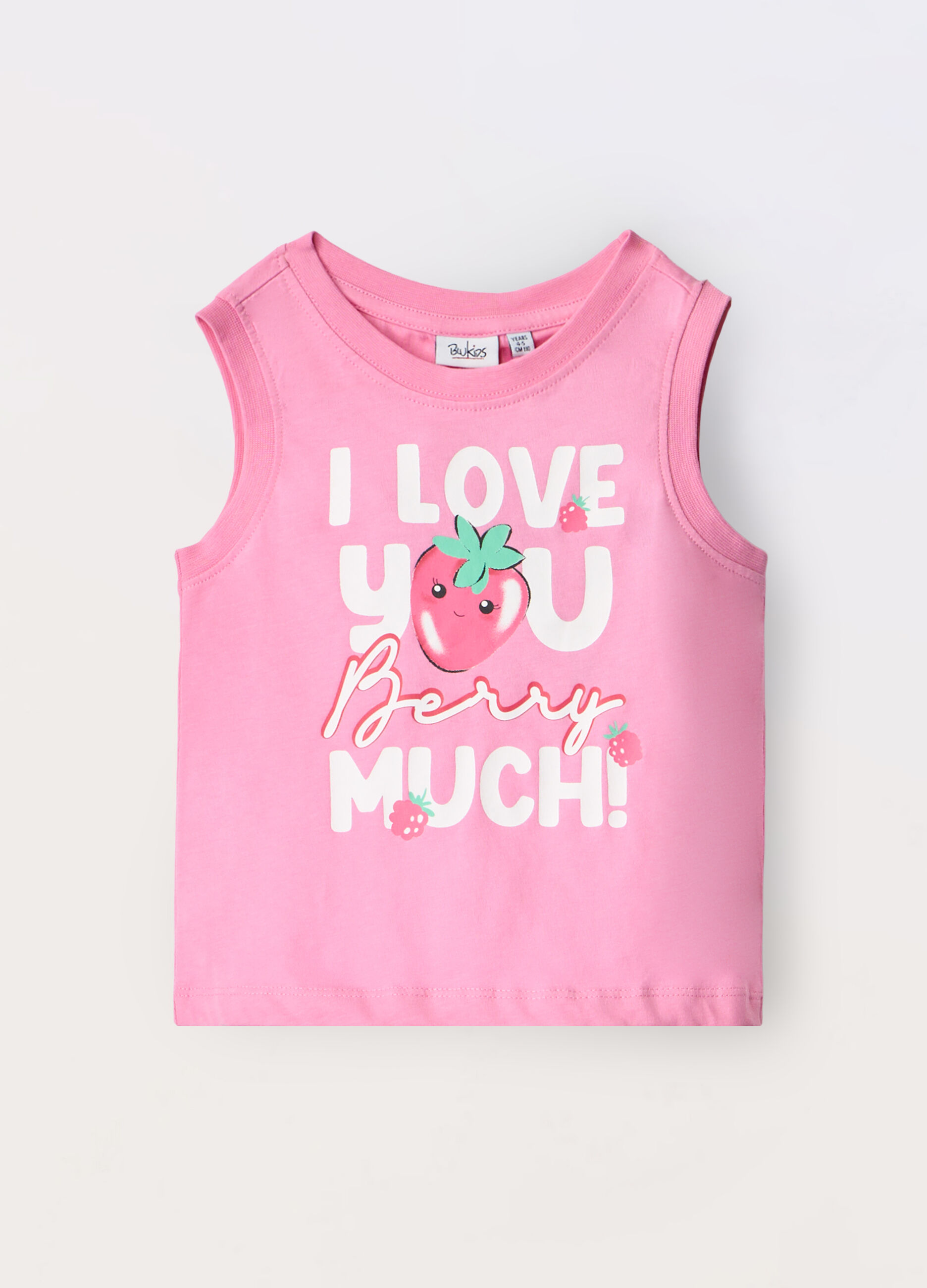 Top in jersey di puro cotone bambina