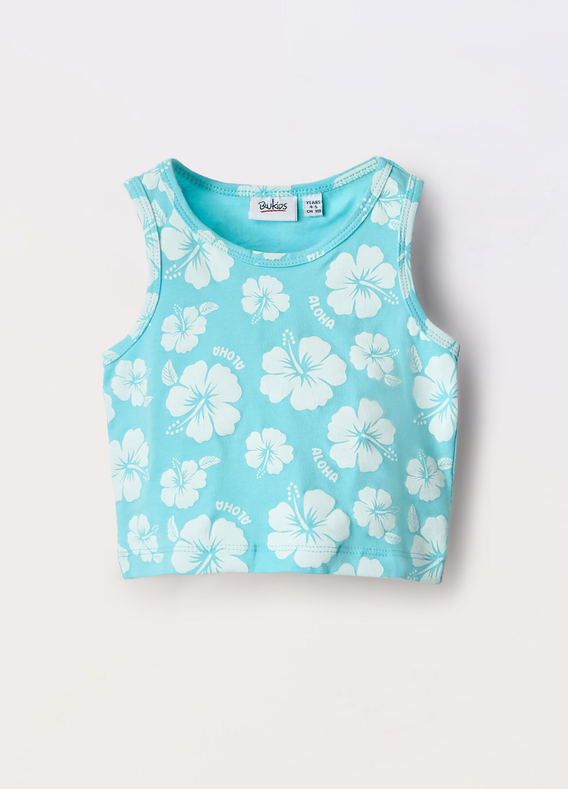 Canotta in jersey di cotone stretch bambina