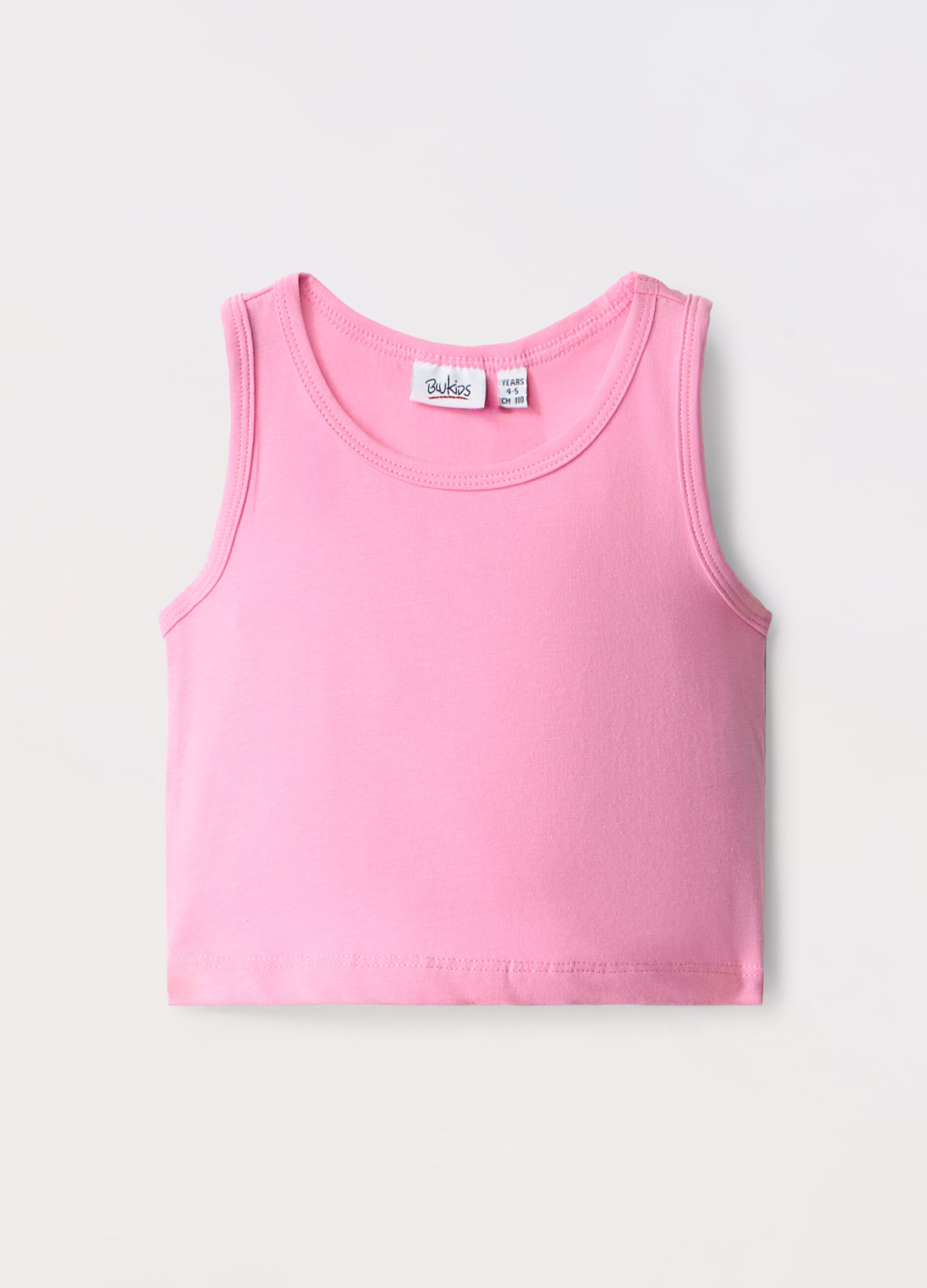 Canotta in jersey di cotone stretch bambina