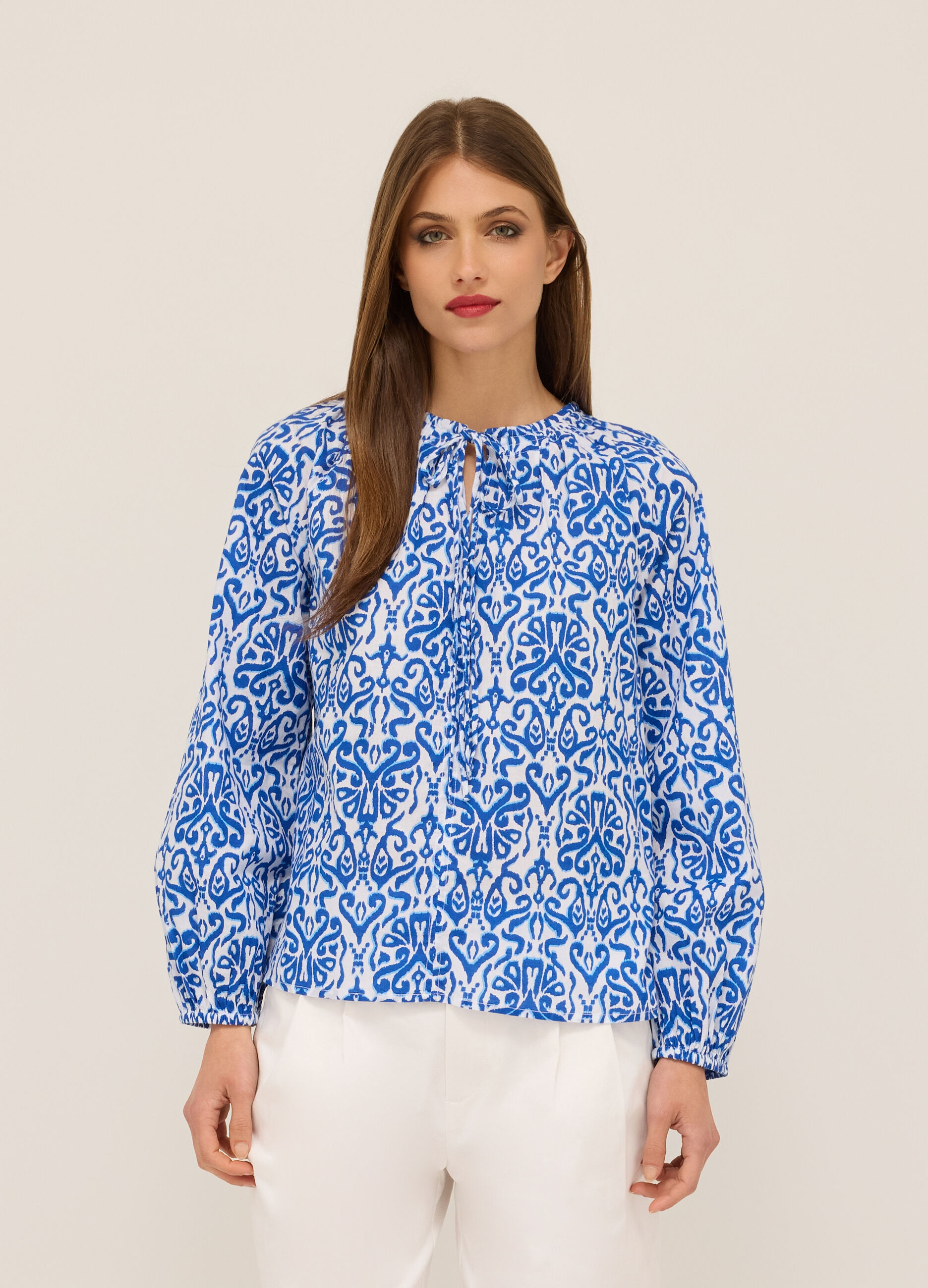 Blusa in puro cotone donna